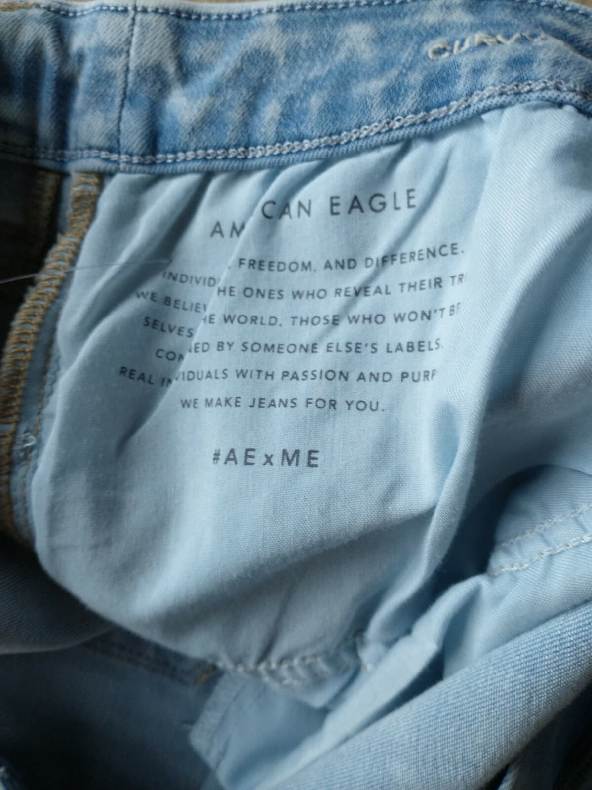 NWoT American Eagle Next Level Stretch CurvrySkinnyJeans High Rise Distressed 24 - Thumbnail 8