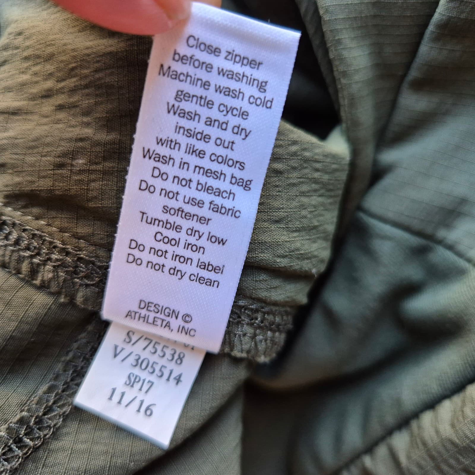 Athleta Endeavor Hiking Walking Jogger Pants Zip-Pocket Green Women's 14 #75538 - Thumbnail 11