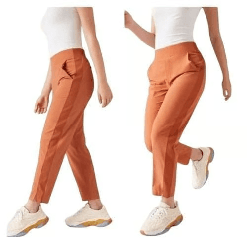 ATHLETA Brooklyn Ankle Pants Pocket Pull-On Sunset Glow Orange Women's 8 #198671 - Thumbnail 2