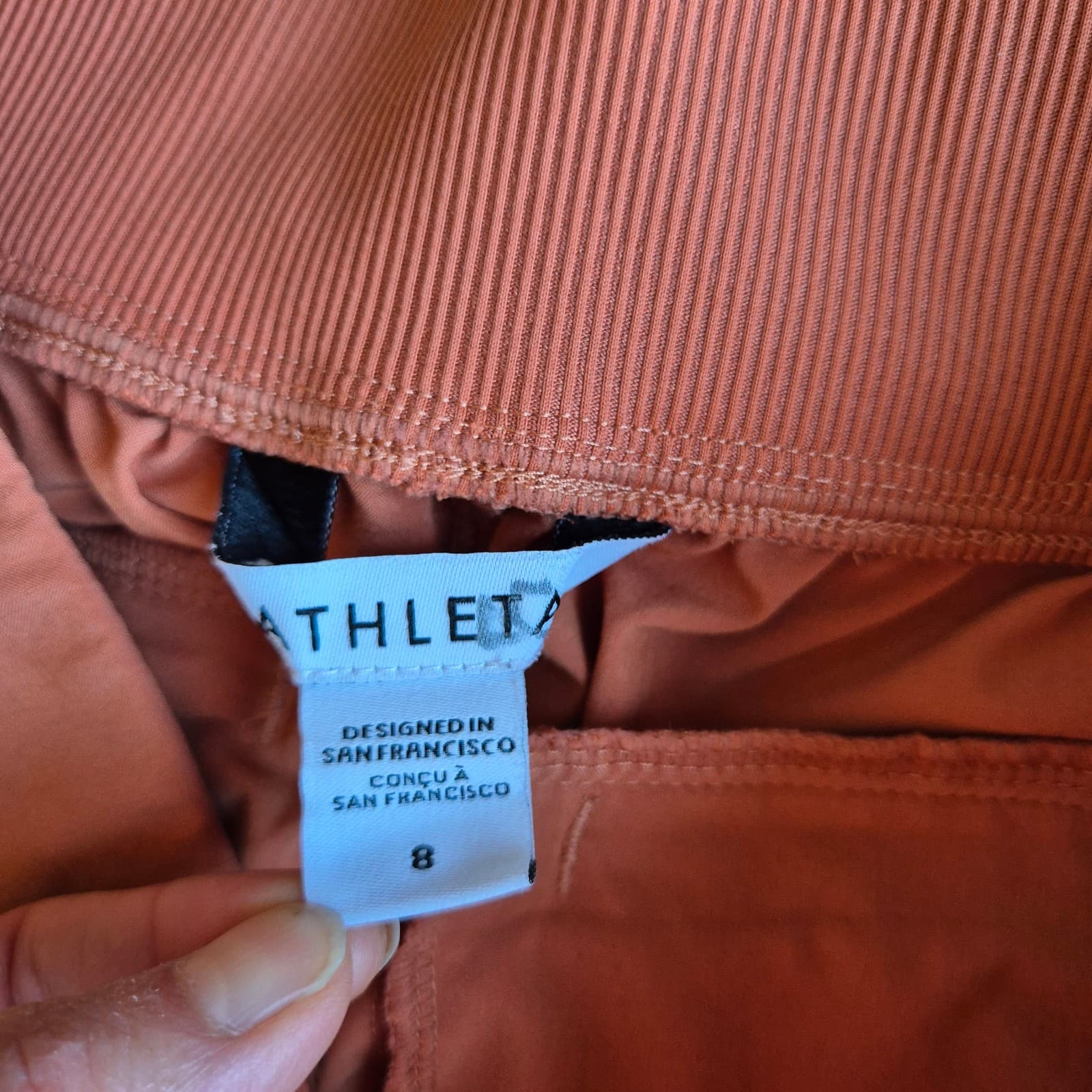 ATHLETA Brooklyn Ankle Pants Pocket Pull-On Sunset Glow Orange Women's 8 #198671 - Thumbnail 7