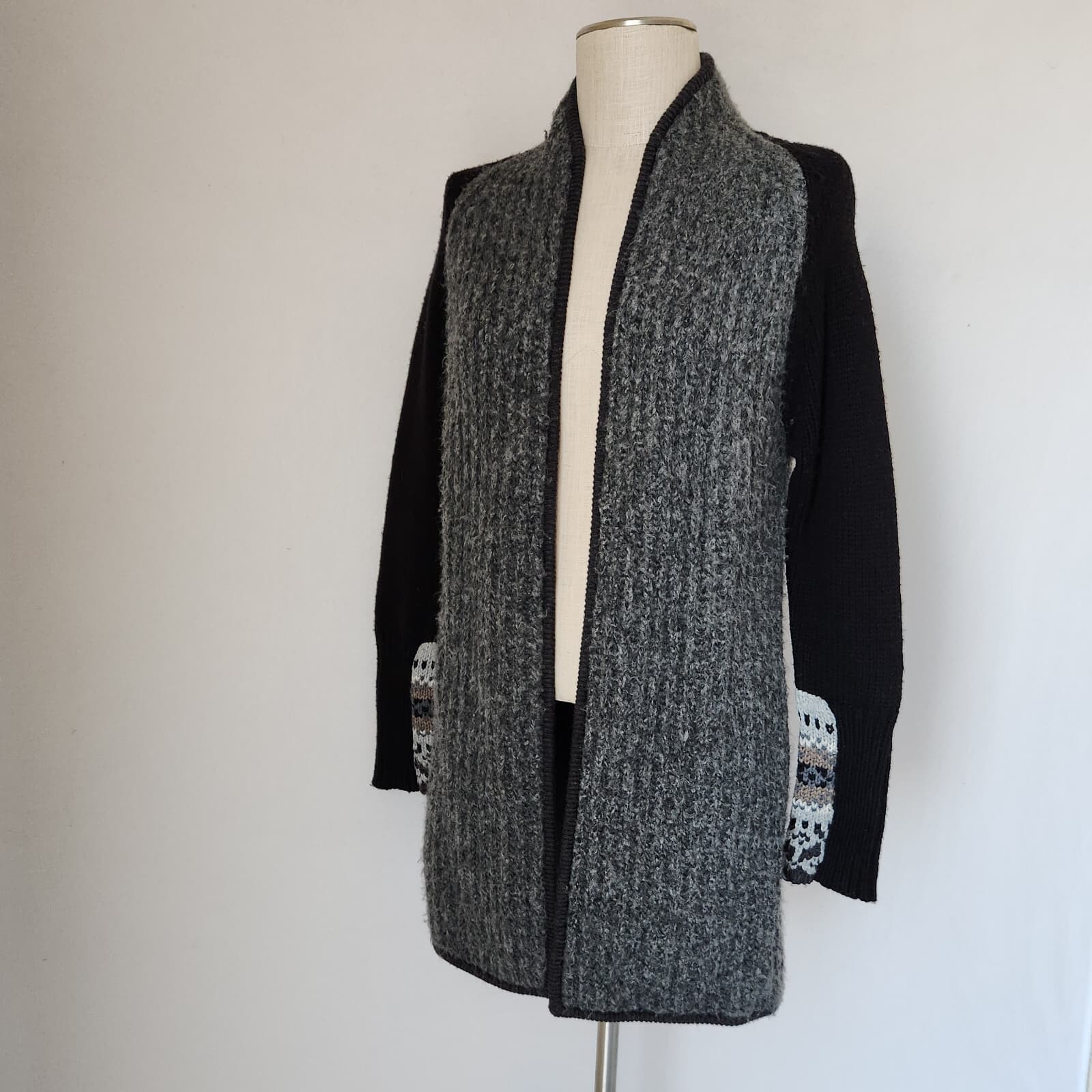 Smartwool CHUP Speren Wrap Sweater Open Cardigan Pocket Merino Wool Blend Sz.M - Thumbnail 4