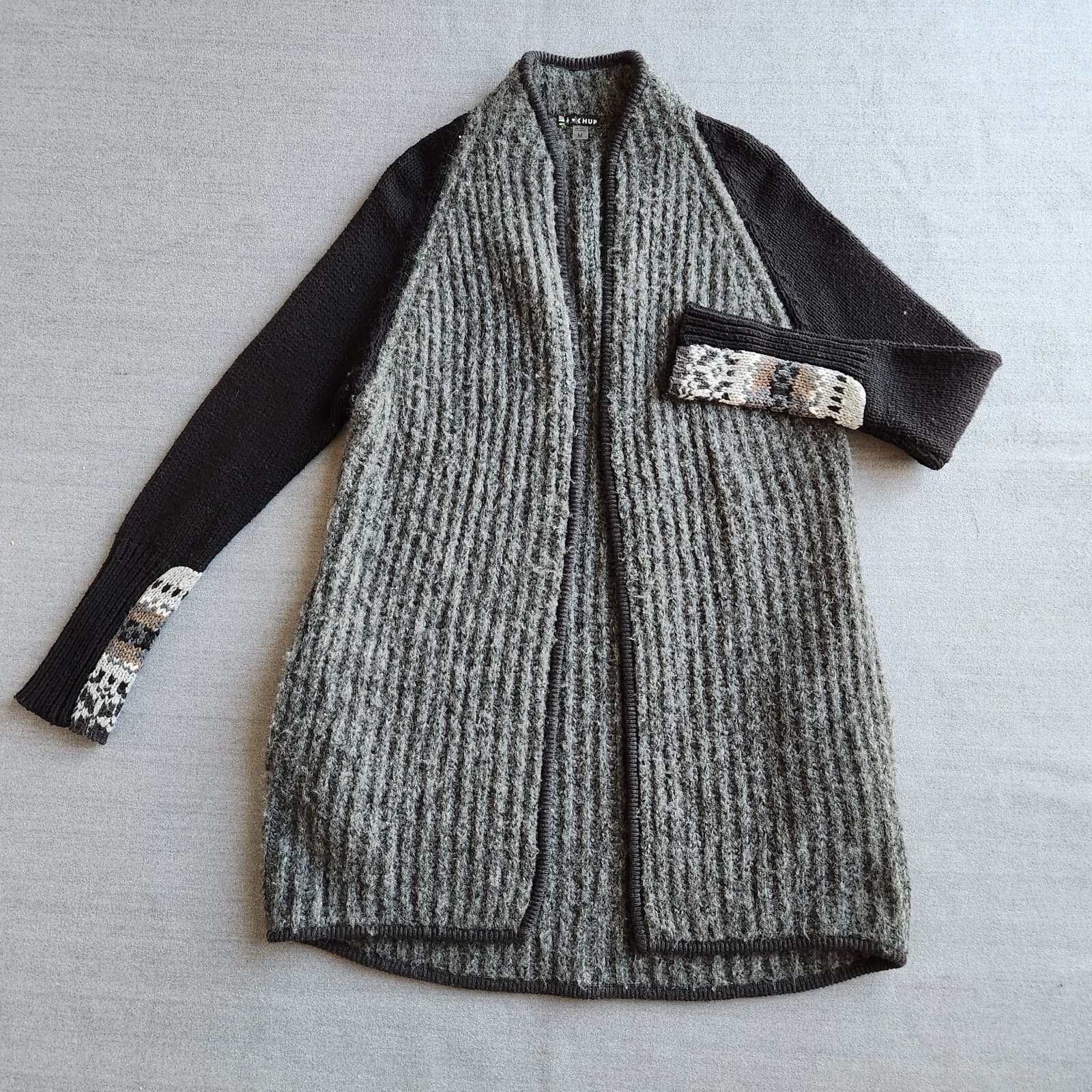 Smartwool CHUP Speren Wrap Sweater Open Cardigan Pocket Merino Wool Blend Sz.M - Thumbnail 10