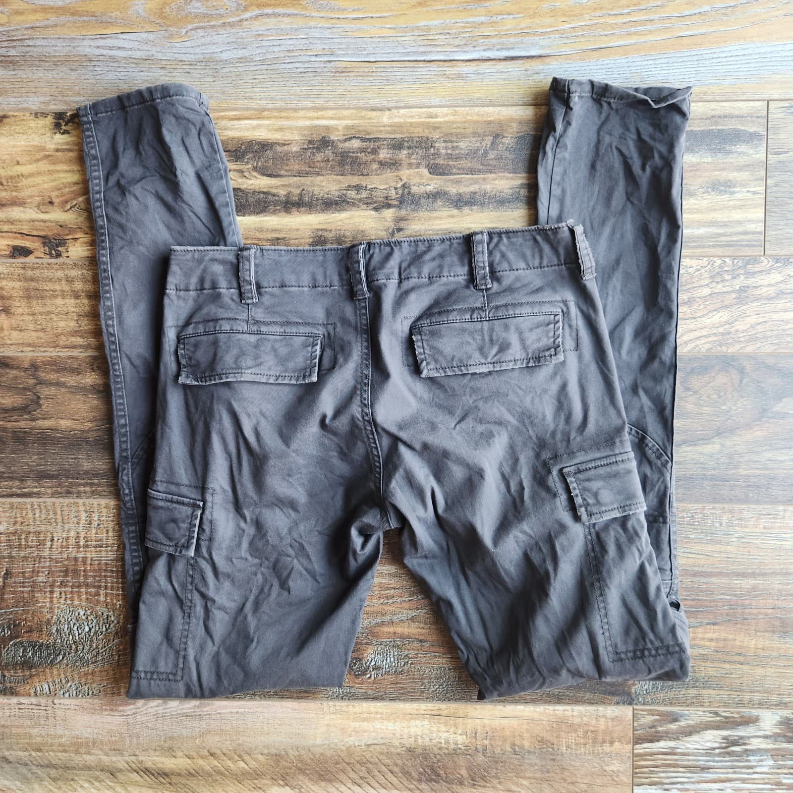 Denim & Supply Ralph Lauren Skinny Cargo Pants Cotton Blend Black Women's 27 - Thumbnail 8