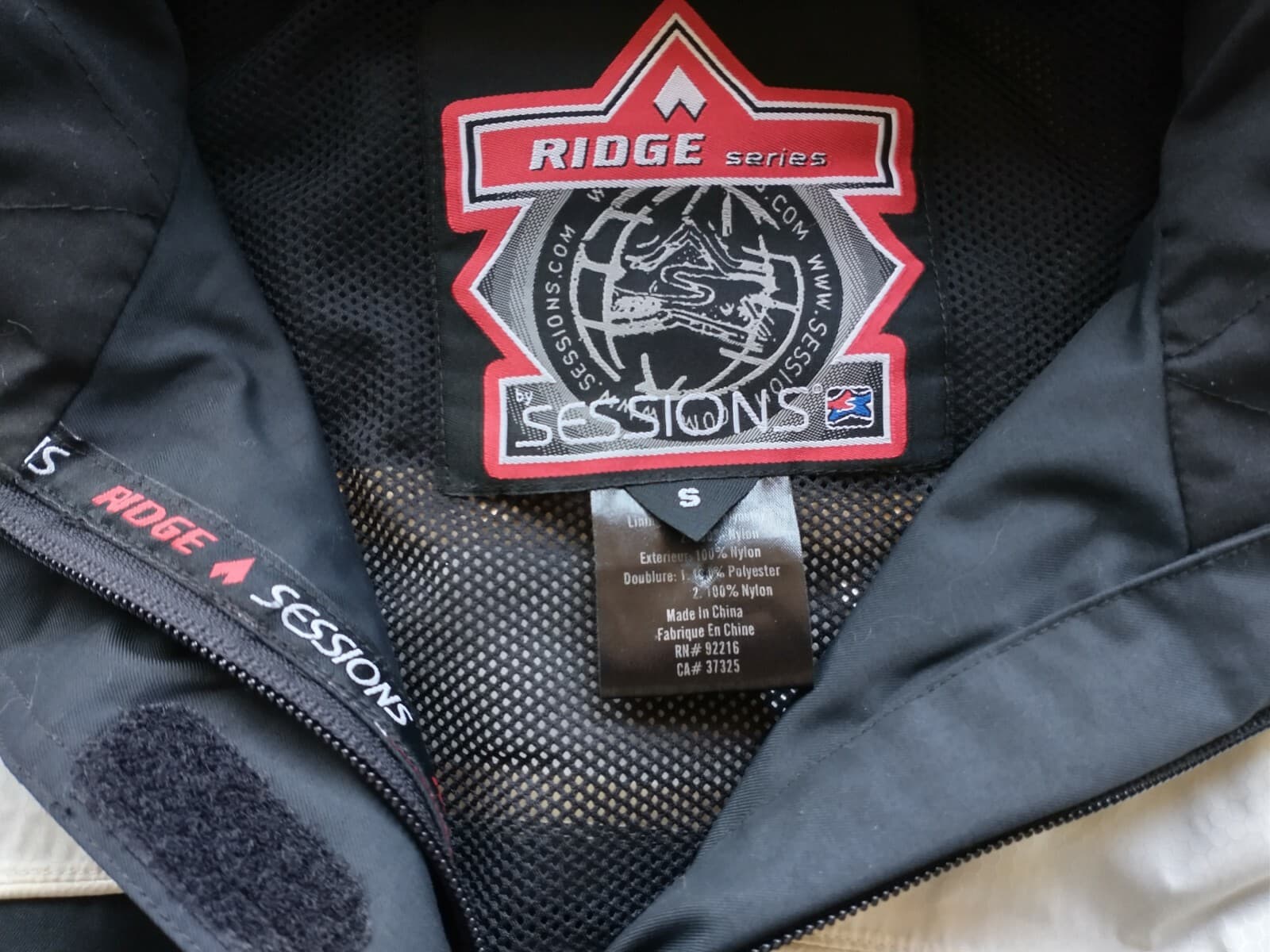Sessions Ridge Series Men Ski Snowboard Jacket Zip Hood Black Sz.S - Thumbnail 7