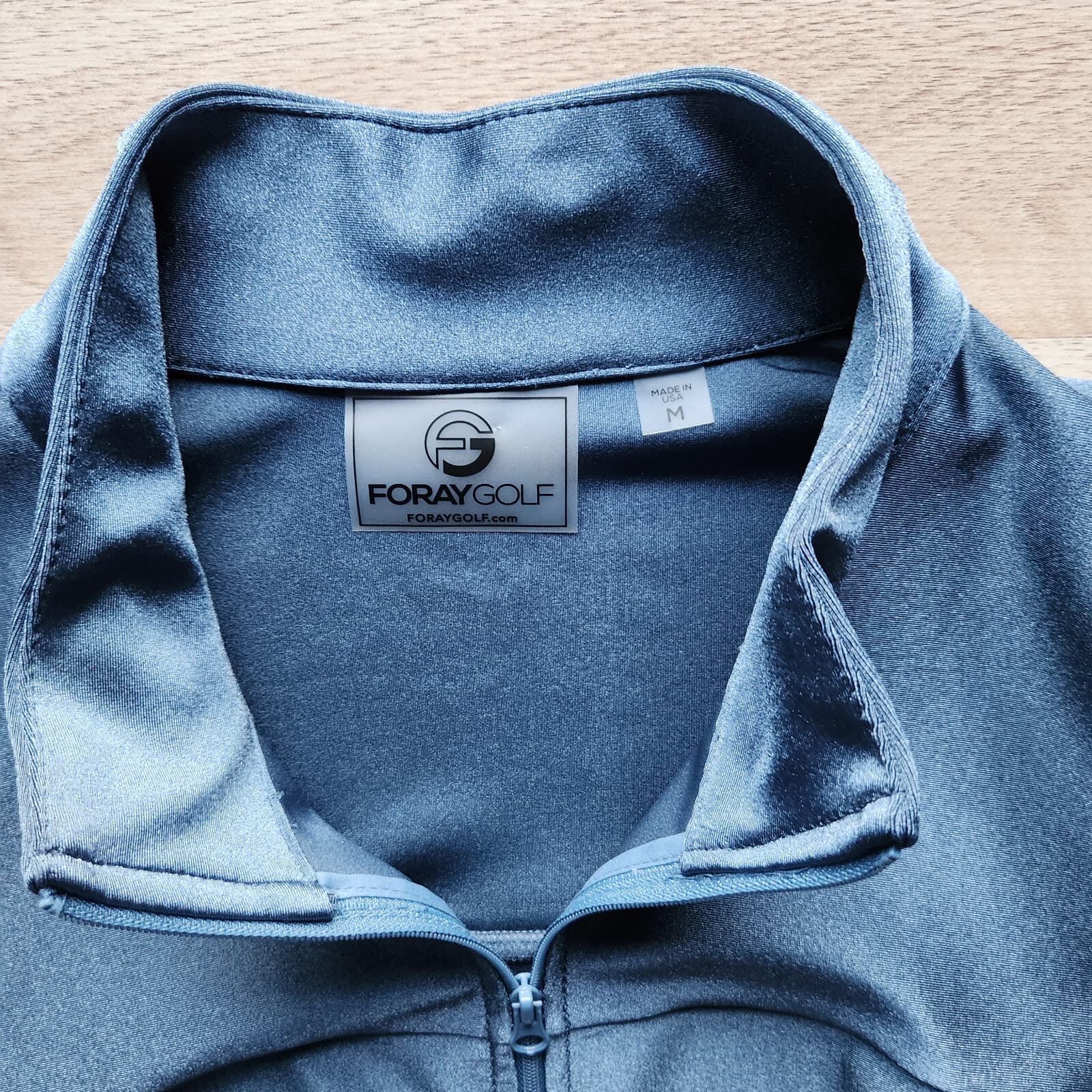 NWoT Foray Golf Shine Full-Zip Layer UV Protecting Jacket Pocket Blue Women's M - Thumbnail 6