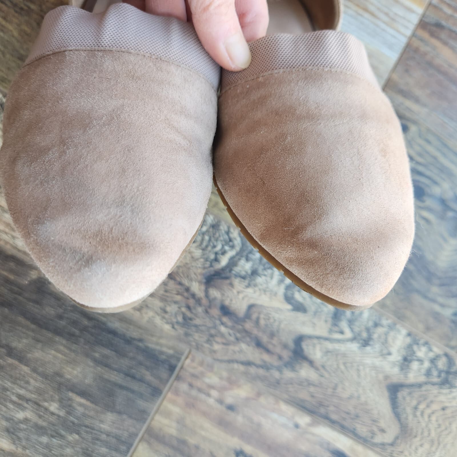 EILEEN FISHER Hilly Wedge d'Orsay Pump Slip-On Shoes Suede Beige Earth Women 8.5 - Thumbnail 8