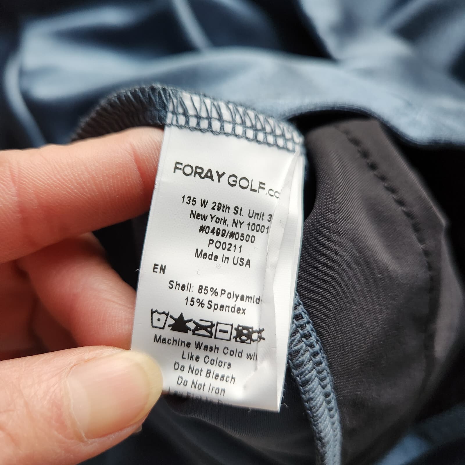 NWoT Foray Golf Shine Full-Zip Layer UV Protecting Jacket Pocket Blue Women's M - Thumbnail 7
