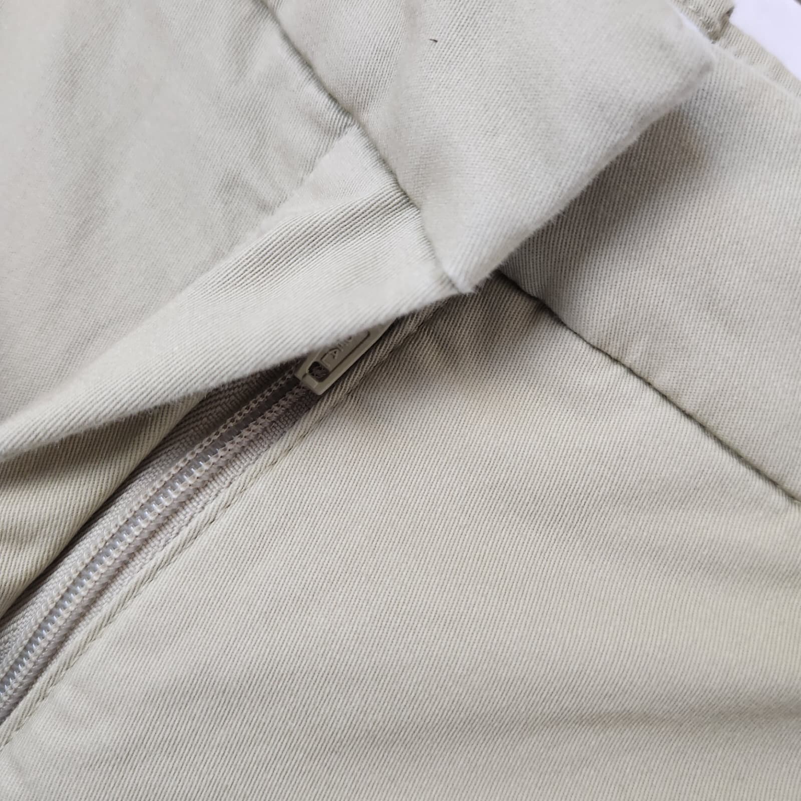 Abercrombie & Fitch Wide-Leg High Rise Cropped Pants Pocket Zip Green Women 28/6 - Thumbnail 4