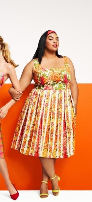ISAAC MIARAHI Target 50's Retro Floral Fit-Flare Pleated Midi Dress Pocket Sz.10 - Thumbnail 5