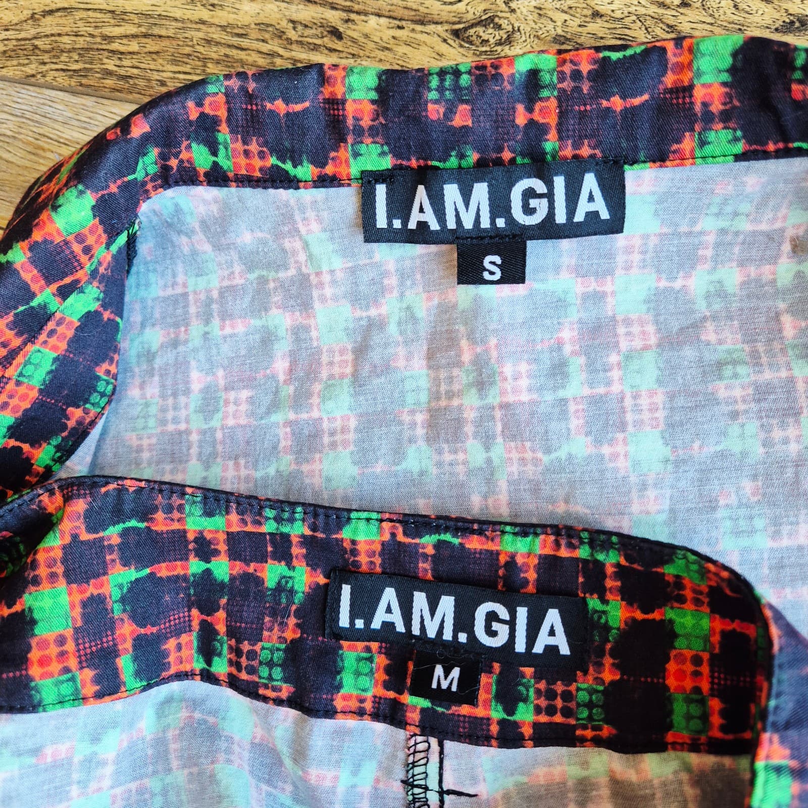 NWoT I.AM.GIA Set of Dante Tie Front Cropped Top Cargo Pants Mulitcolor Size S/M - Thumbnail 15