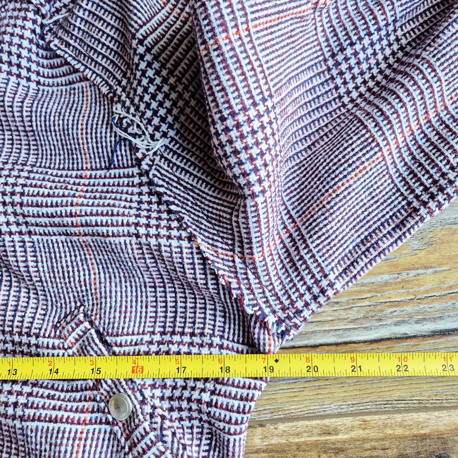 Free People Fabian Plaid Hoodie Bomber Jacket Snap Pocket Purple White Womens XS - Thumbnail 15