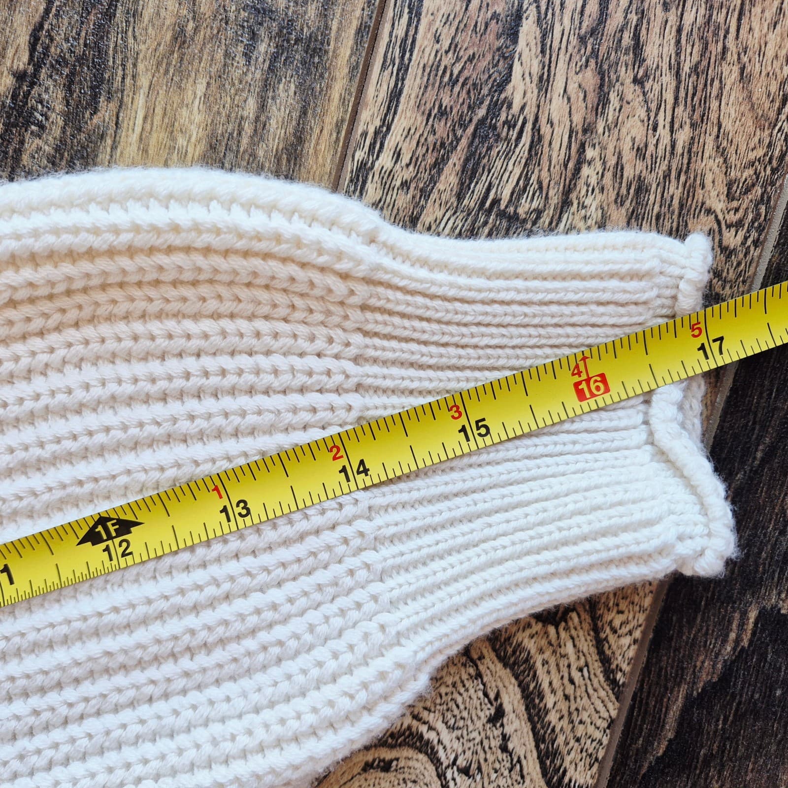 FRAME Cotton Cashmere Chunky Knit Sweater 3/4 Sleeve Off White Women's XXS - Thumbnail 13