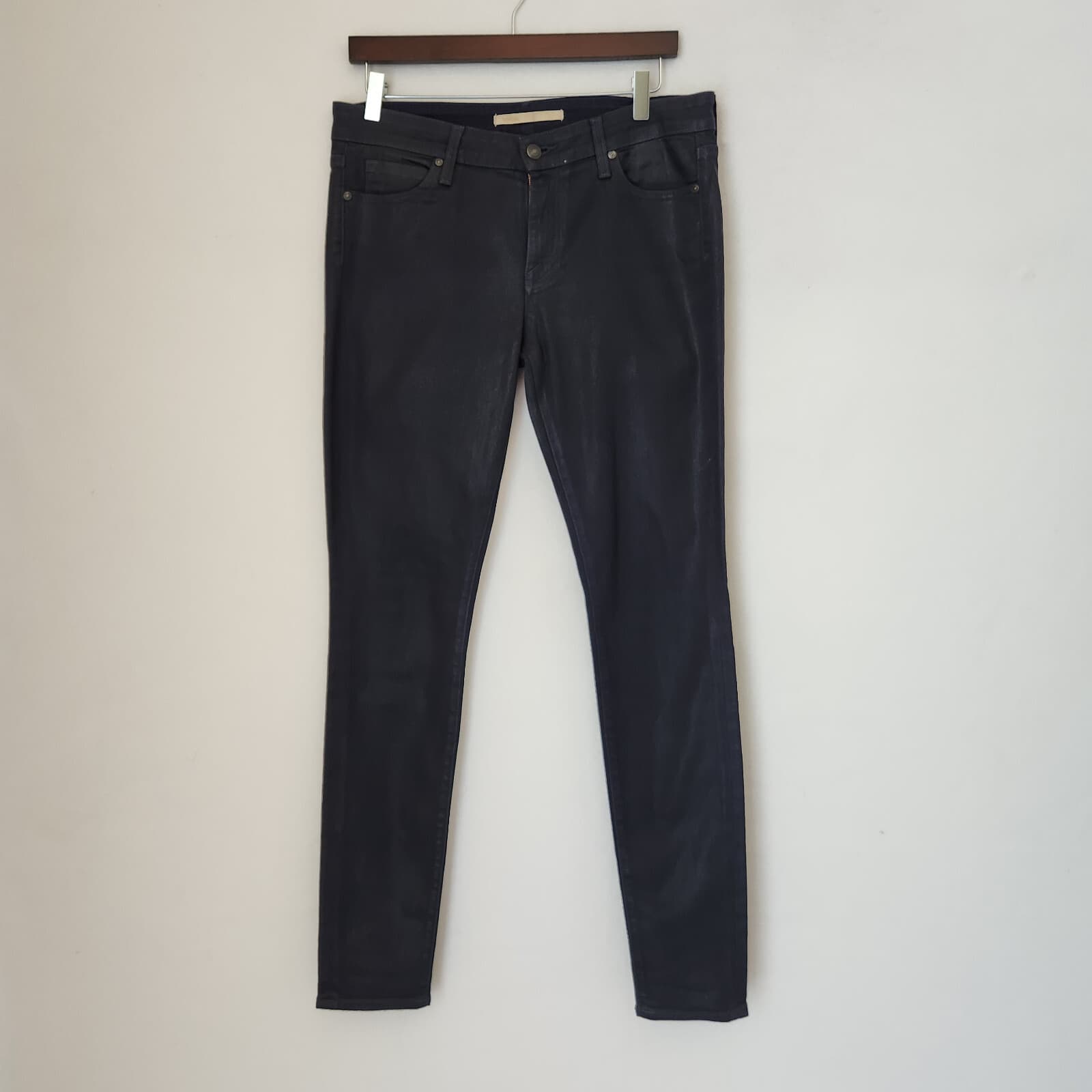 Vince Lola Stovepipe Skinny Jeans Stretch Cotton Blend Moroccan Blue Women's 31 - Thumbnail 2