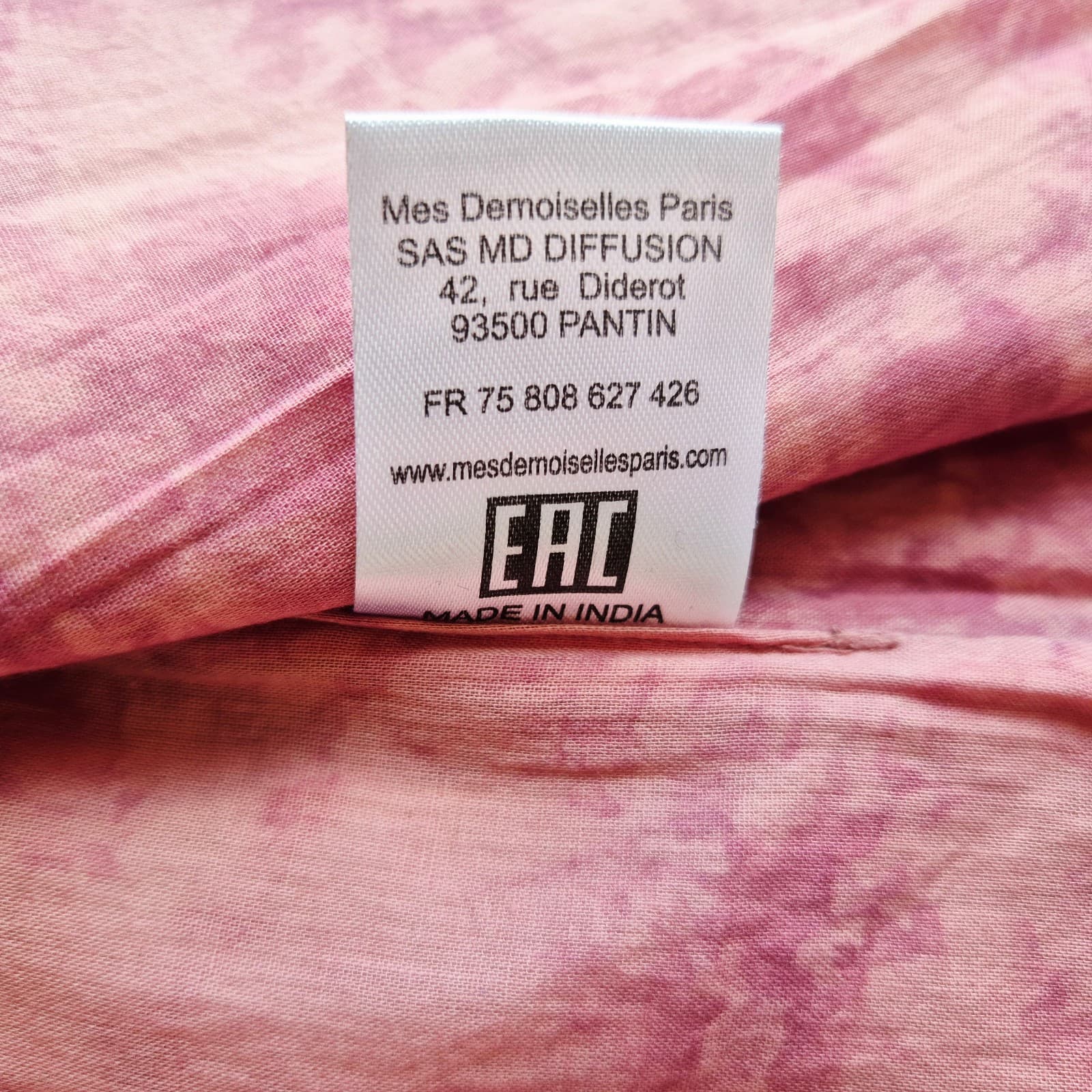 NWT Mes Demoiselles Paris New Manipura Embroidered Beaded Cropped Vest Rose Sz.0 - Thumbnail 16