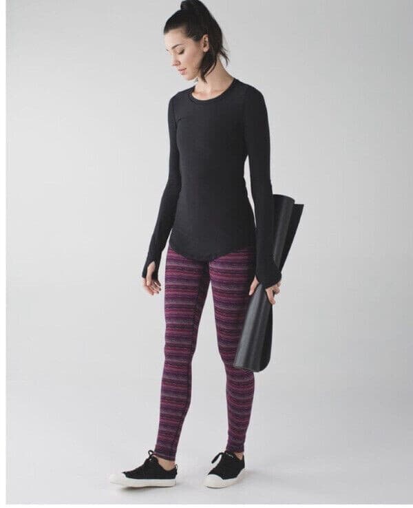 Lululemon Wunder Under High Rise Legging Space Dye Twist Regal Plum Alarming 4 - Thumbnail 7