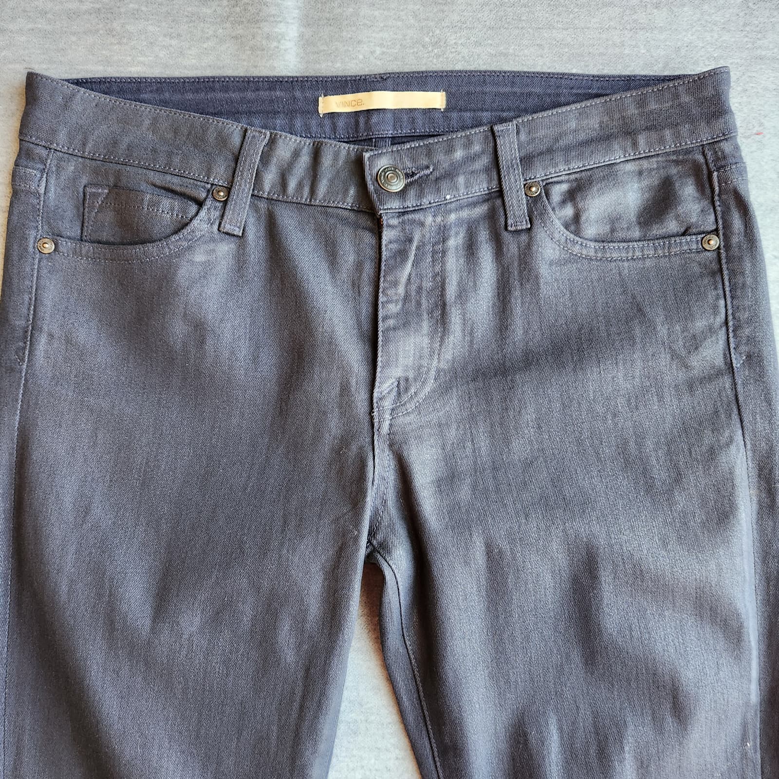 Vince Lola Stovepipe Skinny Jeans Stretch Cotton Blend Moroccan Blue Women's 31 - Thumbnail 4