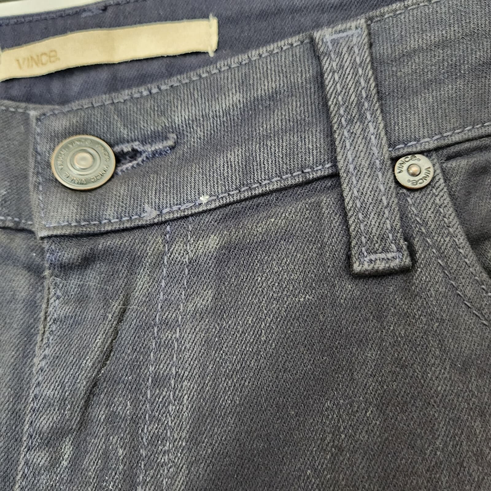 Vince Lola Stovepipe Skinny Jeans Stretch Cotton Blend Moroccan Blue Women's 31 - Thumbnail 6