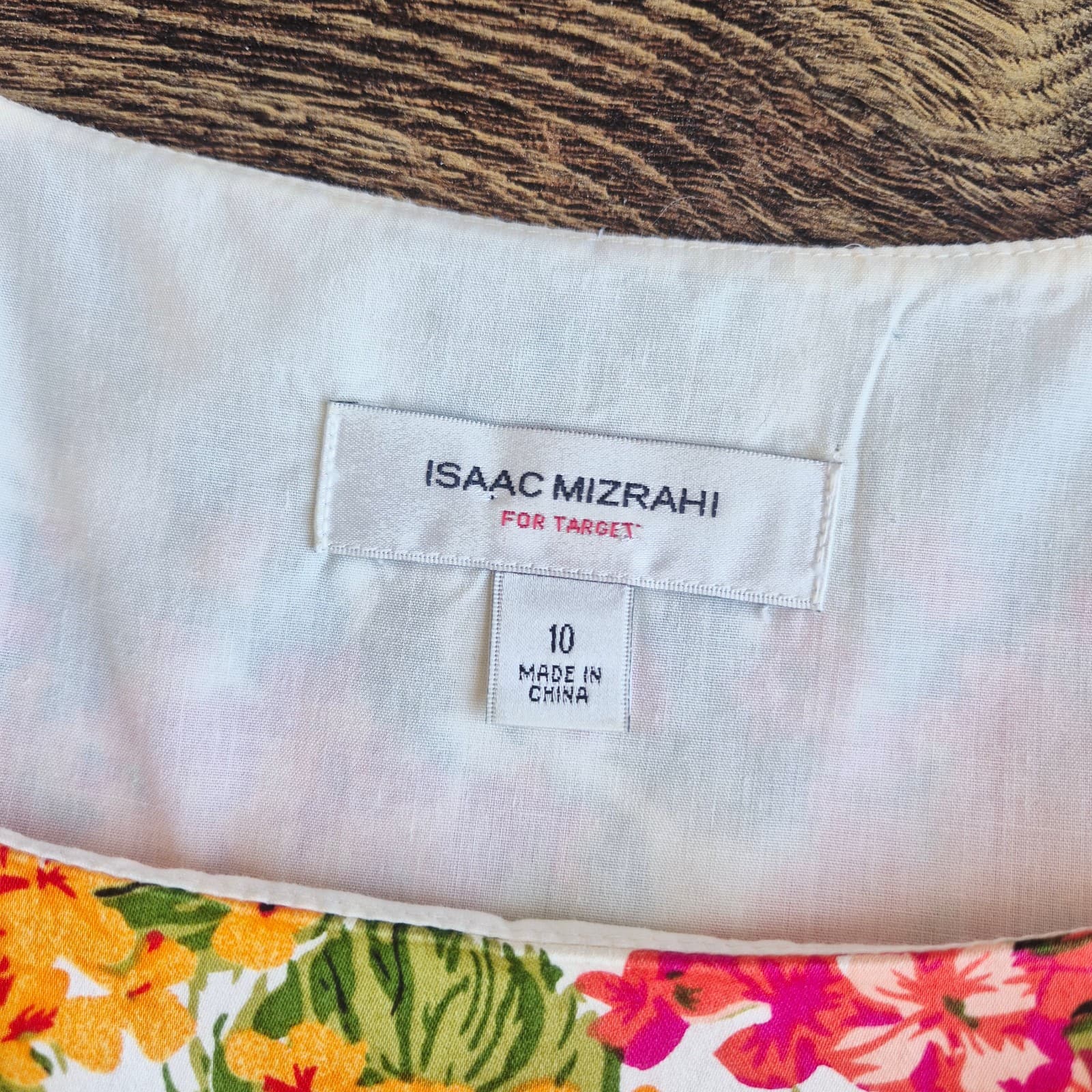 ISAAC MIARAHI Target 50's Retro Floral Fit-Flare Pleated Midi Dress Pocket Sz.10 - Thumbnail 10