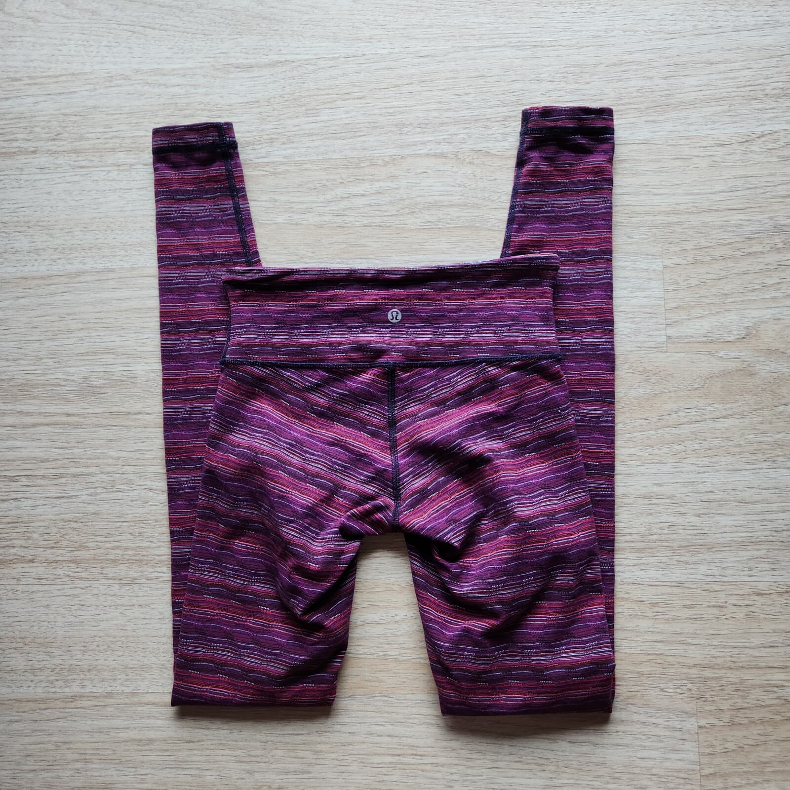 Lululemon Wunder Under High Rise Legging Space Dye Twist Regal Plum Alarming 4 - Thumbnail 4