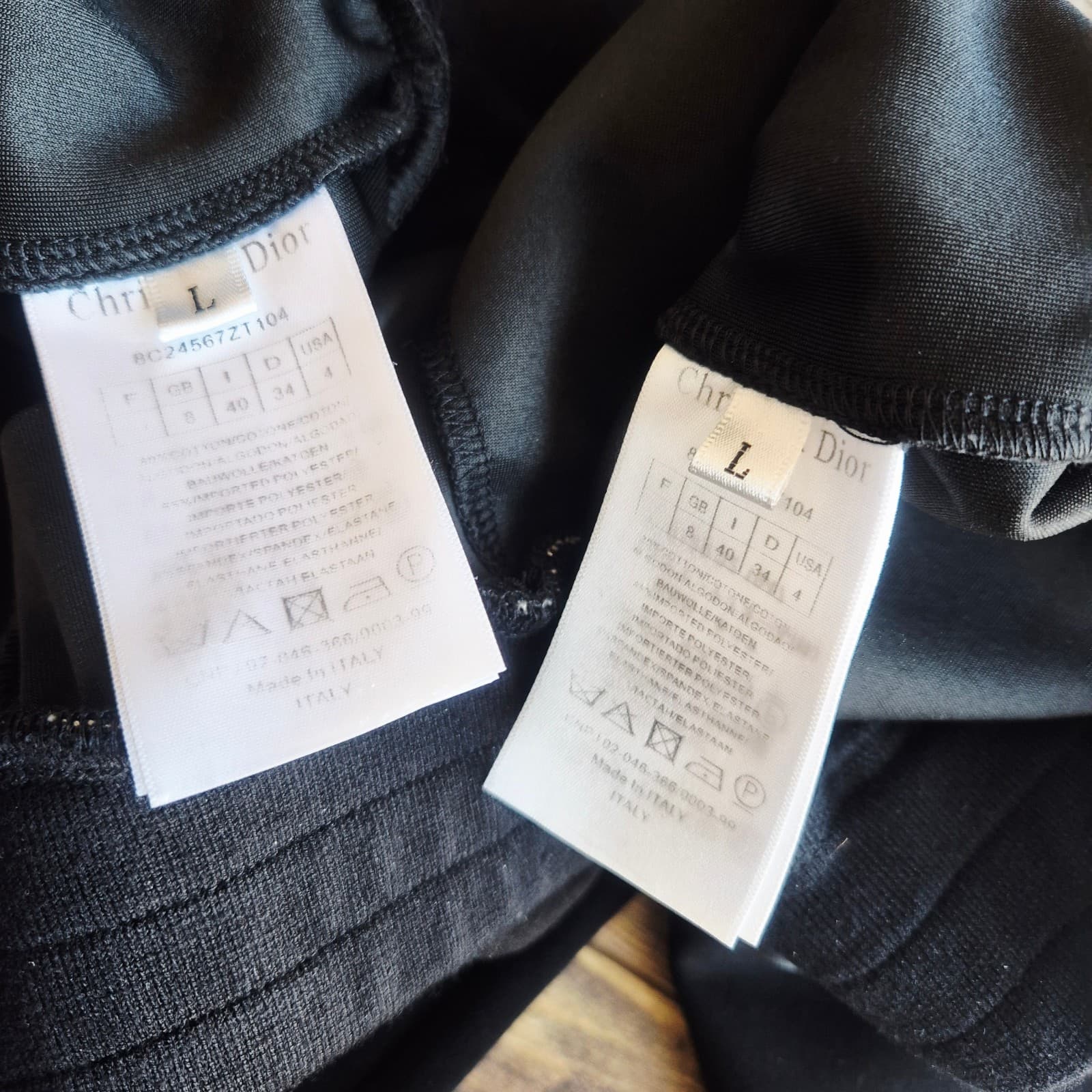 Christian Dior Set of Loungewear Spellout Cropped Sweatshirt Sweatpants Black 4 - Thumbnail 12
