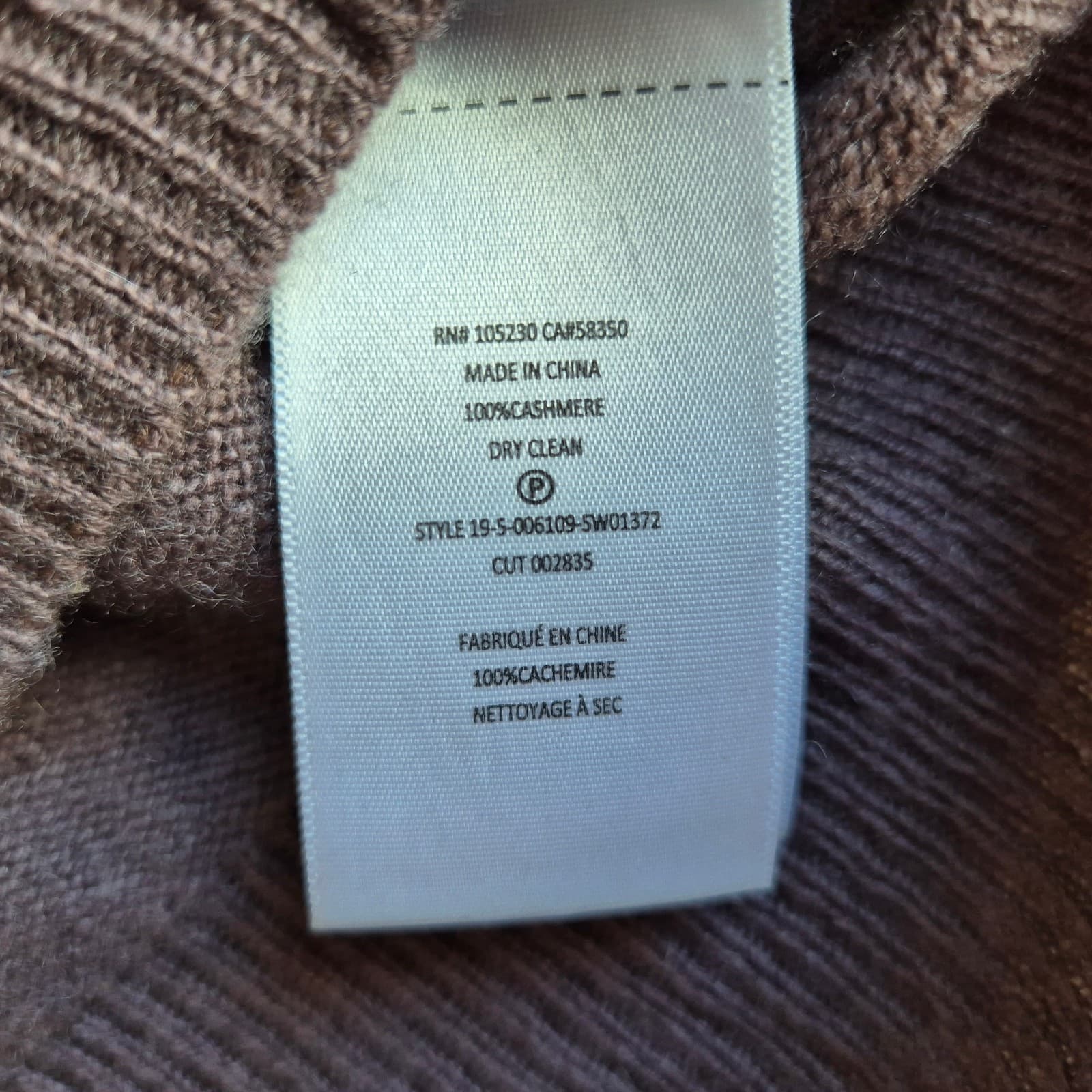 EQUIPMENT 100% Cashmere V-Neck Sweater Pullover Raglan Sleeve Mauve Women's XS - Thumbnail 7