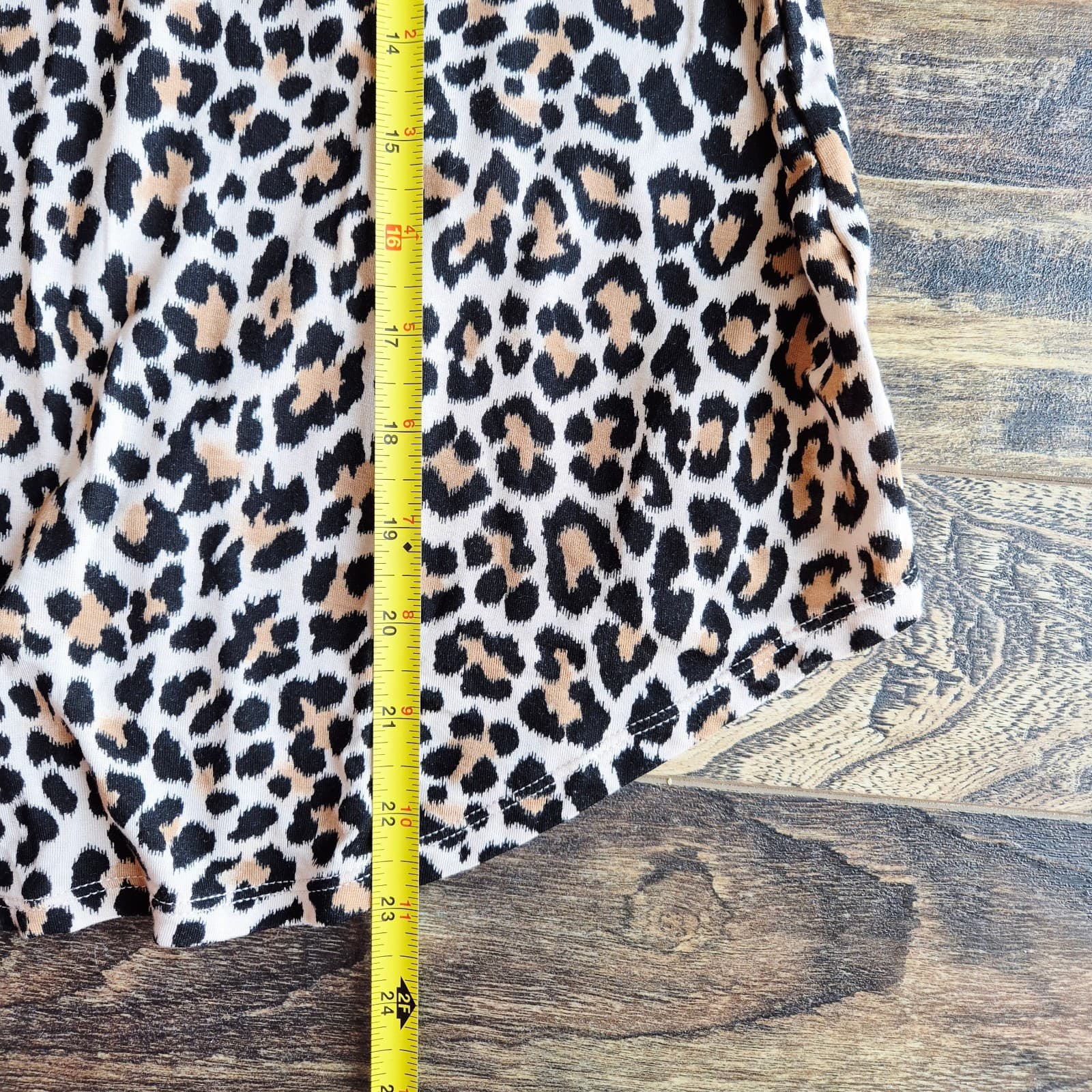 Kate Spade New York Leopard Stretch Jersey Top Flutter Sleeve Brown Women's S - Thumbnail 13