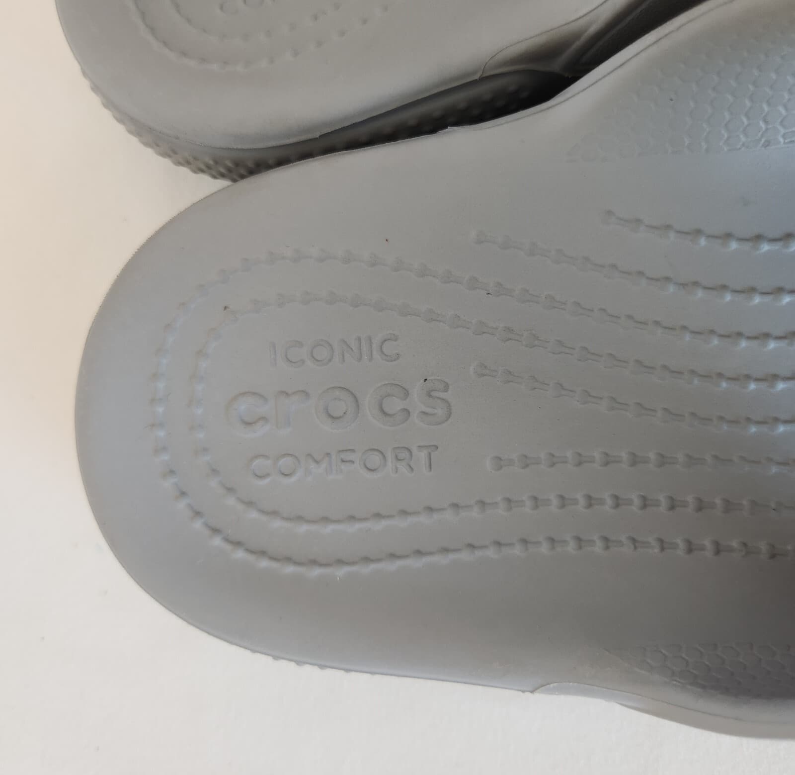 CROCS Classic Slide Comfort Sandals With 3 Jibbitz Grey Unisex Men 7 Women 9 - Thumbnail 10