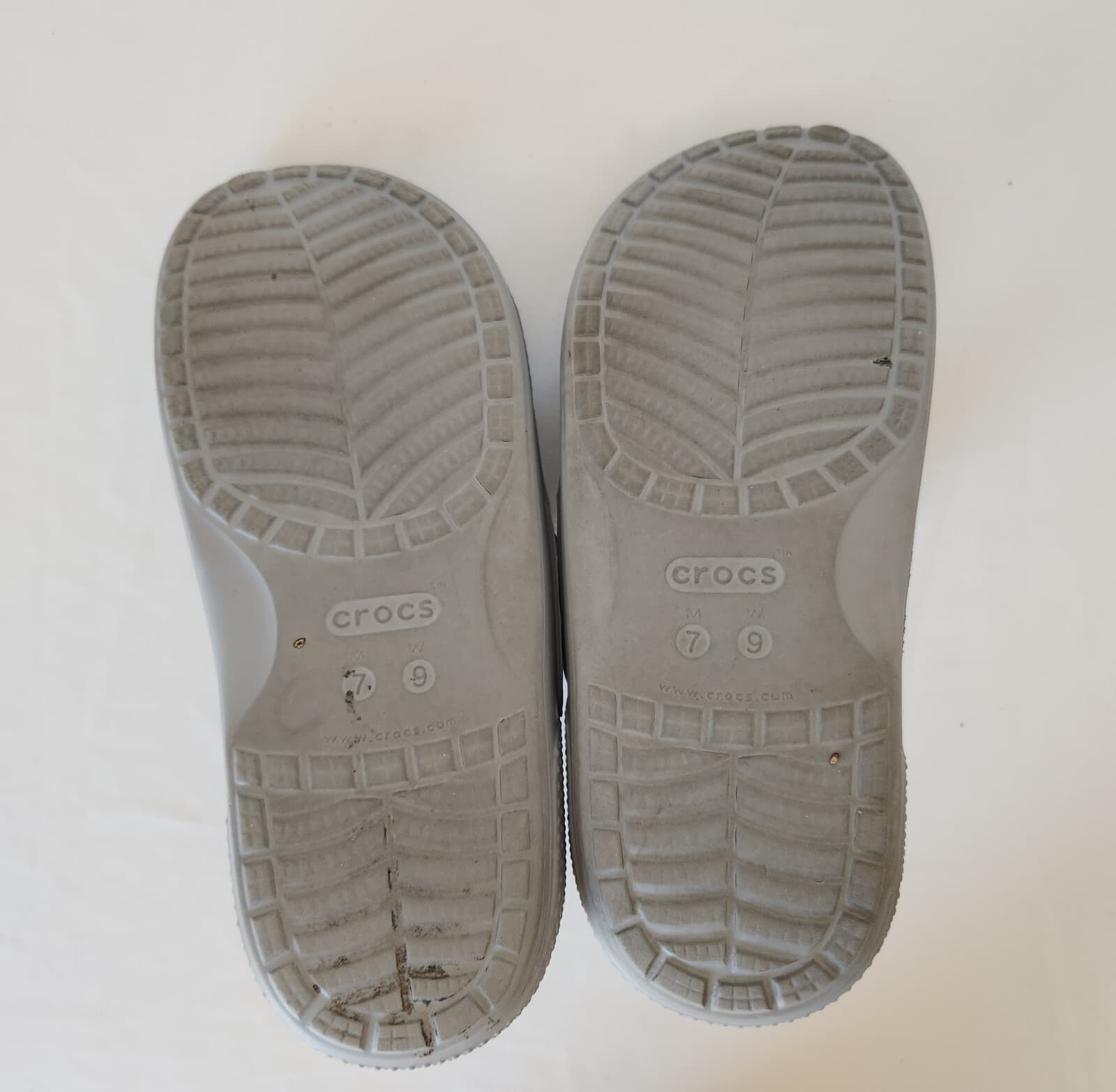 CROCS Classic Slide Comfort Sandals With 3 Jibbitz Grey Unisex Men 7 Women 9 - Thumbnail 7