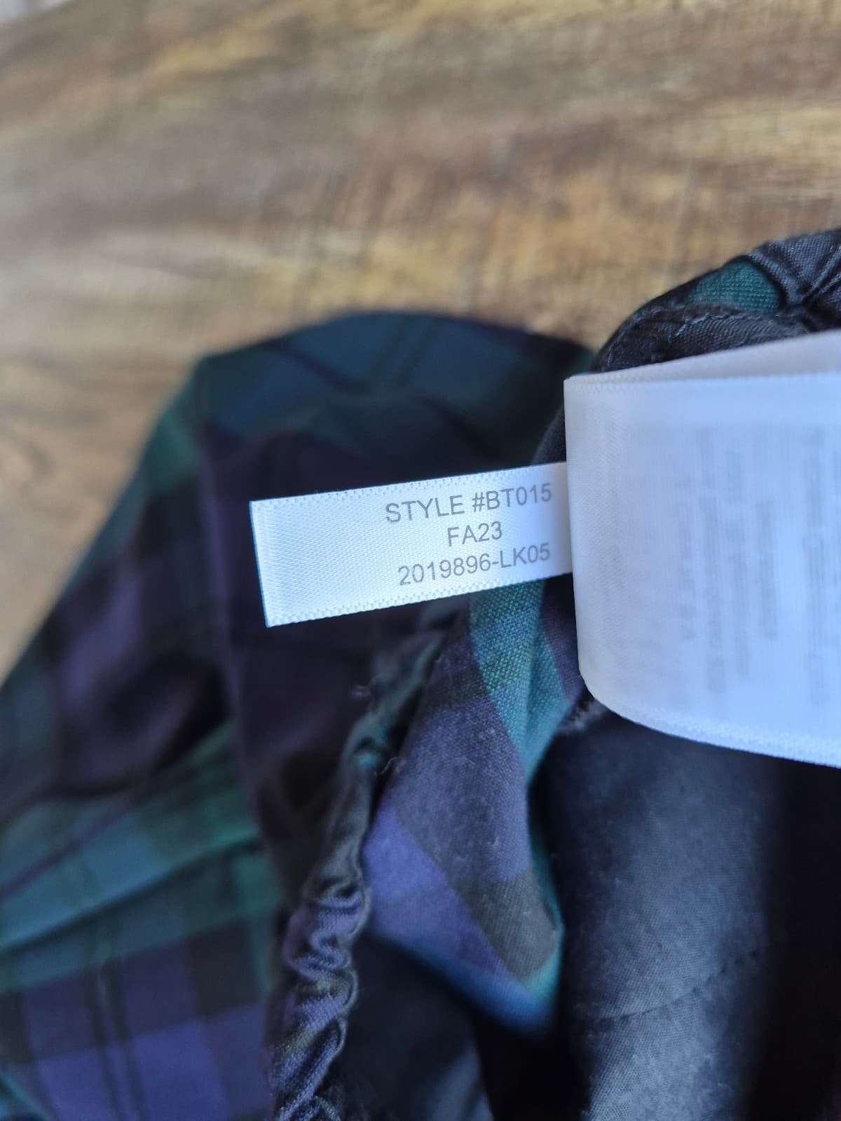 J.Crew Black Watch Tartan Plaid Slim Cropped Pants Blue Green Women's 2 #BT015 - Thumbnail 10