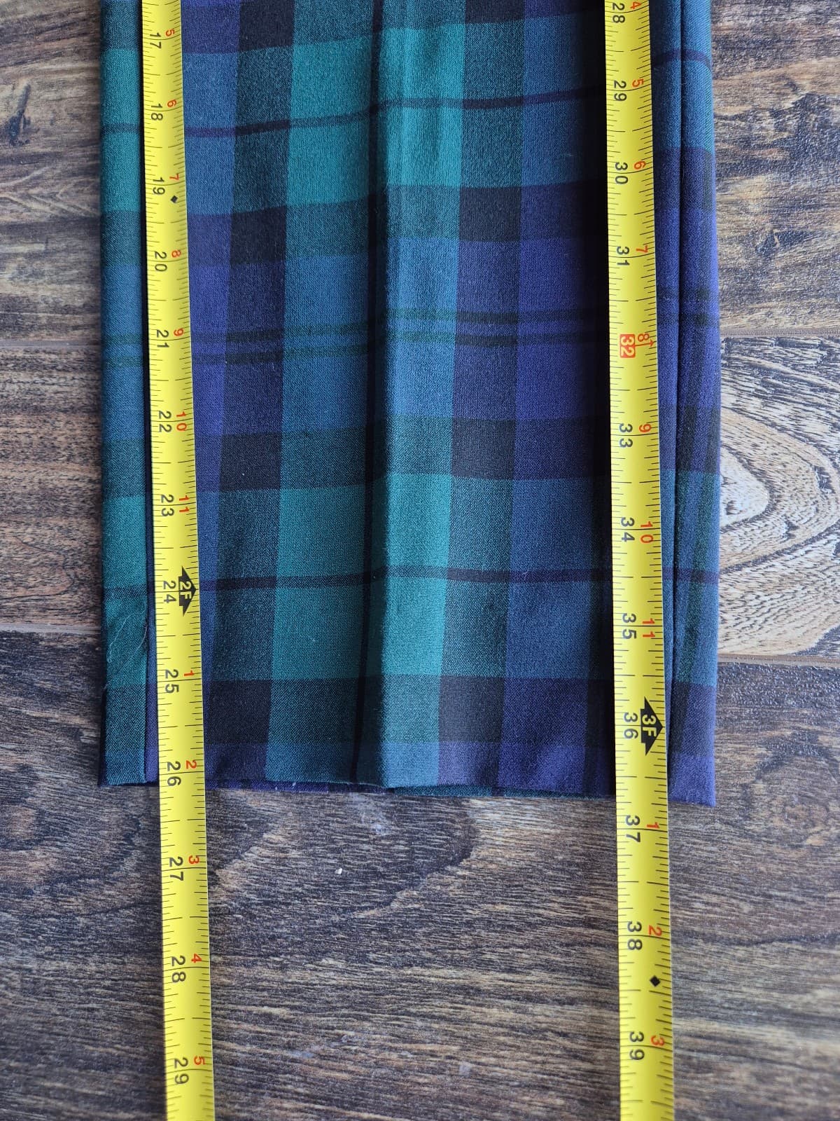 J.Crew Black Watch Tartan Plaid Slim Cropped Pants Blue Green Women's 2 #BT015 - Thumbnail 12