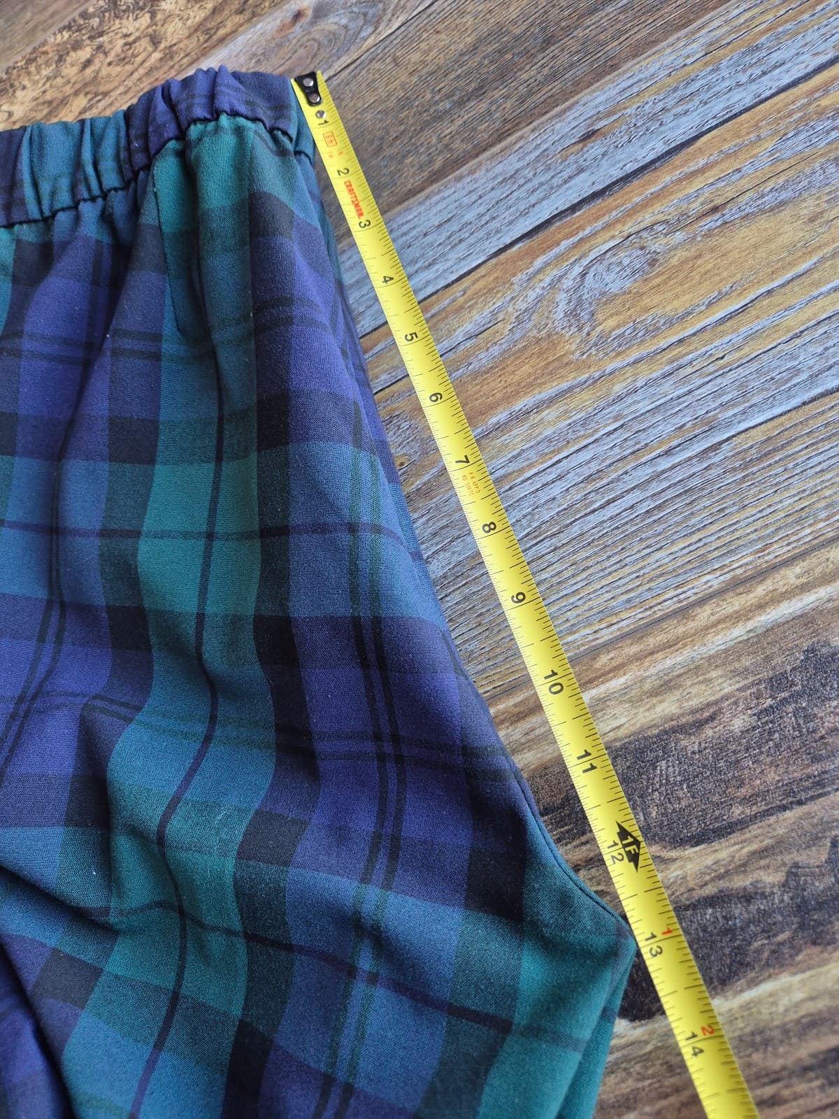 J.Crew Black Watch Tartan Plaid Slim Cropped Pants Blue Green Women's 2 #BT015 - Thumbnail 13