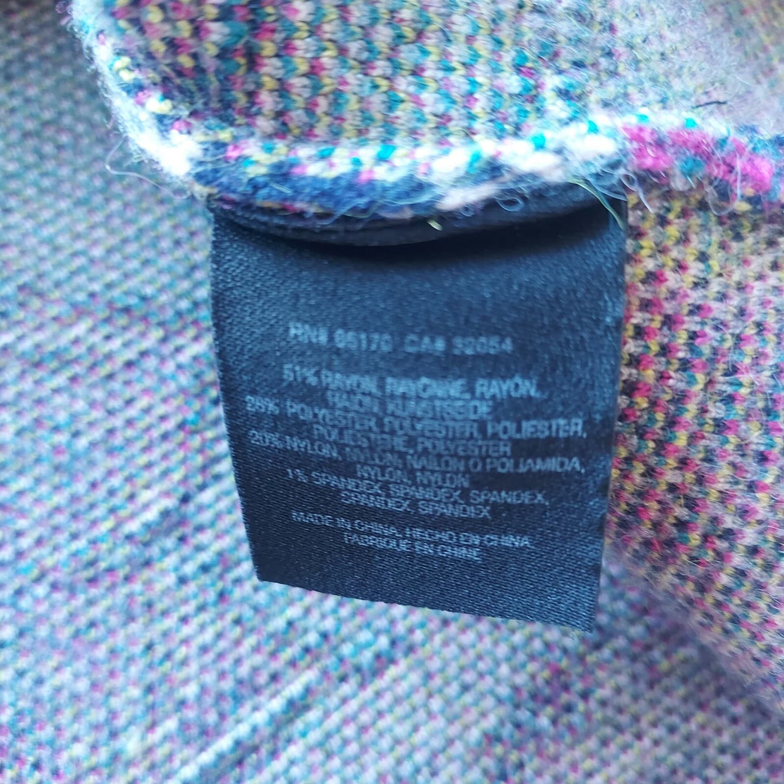 Akemi+Kin Anthropologie Kaleidoscope Sweater Dress Short Sleeve Floral Grey Sz.L - Thumbnail 11