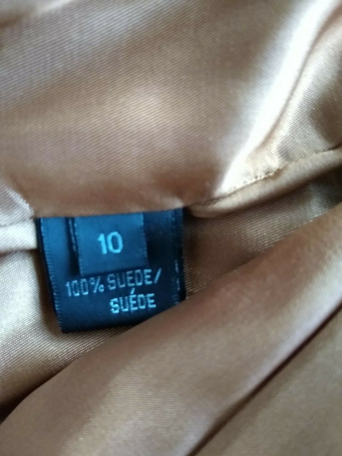 LAFAYETTE 148 NEW YORK 100%Suede Open Front Jacket Lined Texture Brown Sz.10 - Thumbnail 9