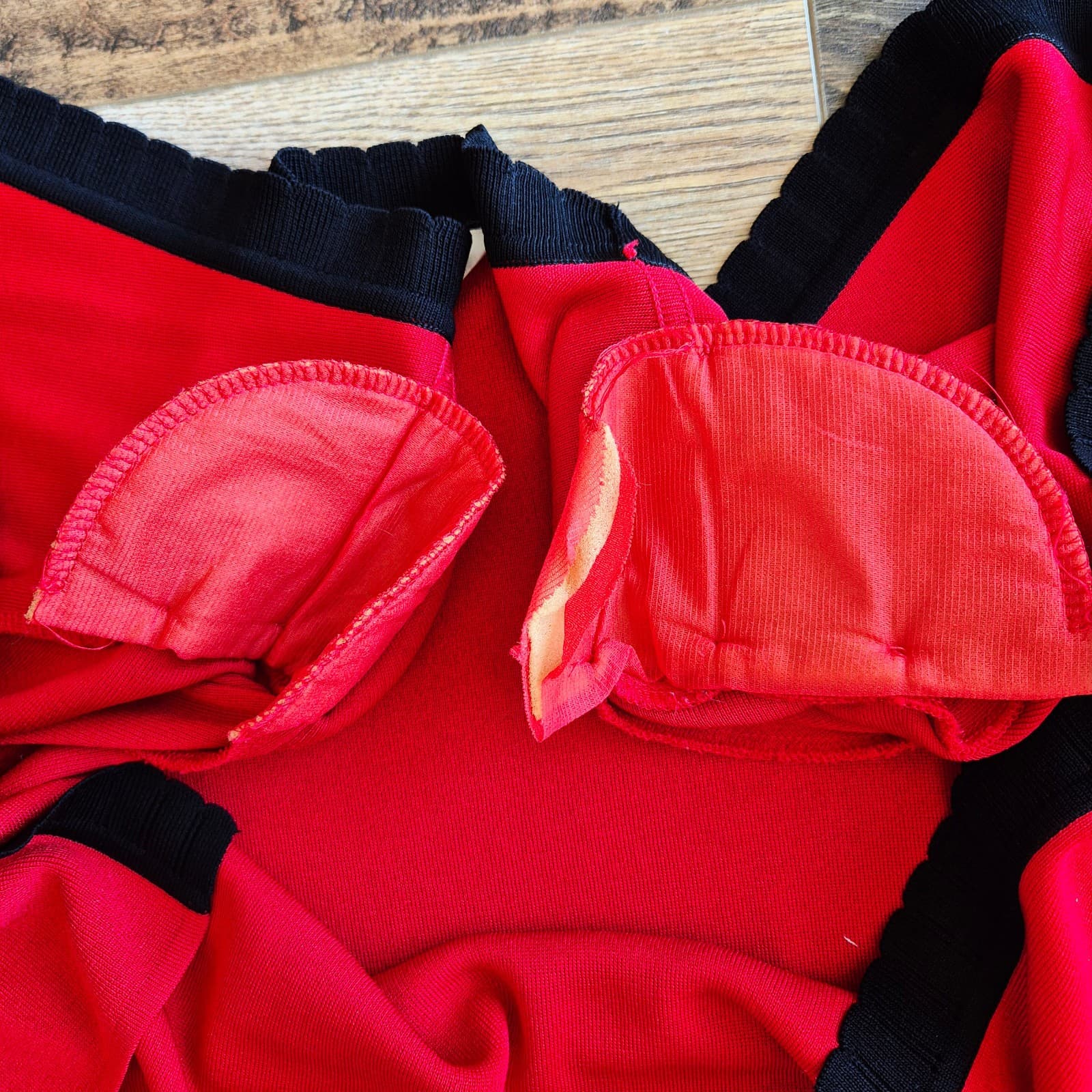 Exclusively Misook 2 Piece Tank Top + Open Cardigan Knit Red Black Women's PM - Thumbnail 14
