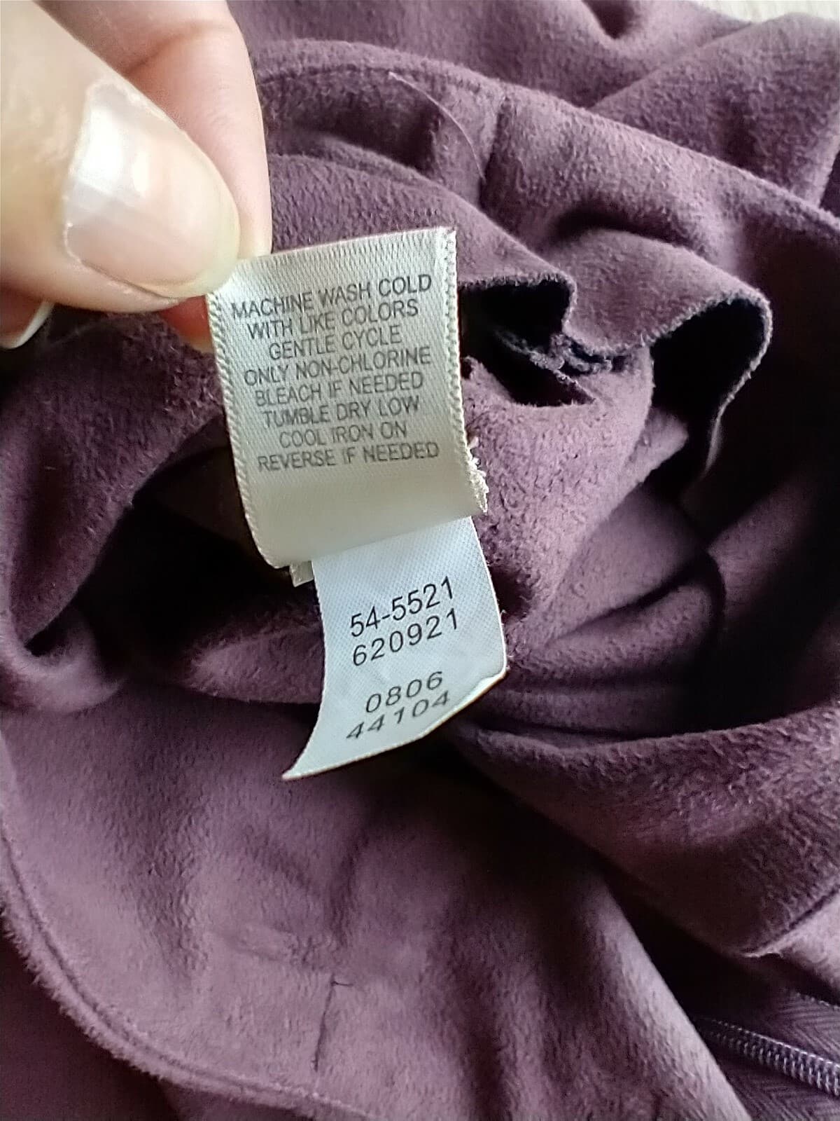 Vintage J.Jill Flare Maxi Skirt Polyester Zip Burgundy Women Sz.12 Made in USA - Thumbnail 7