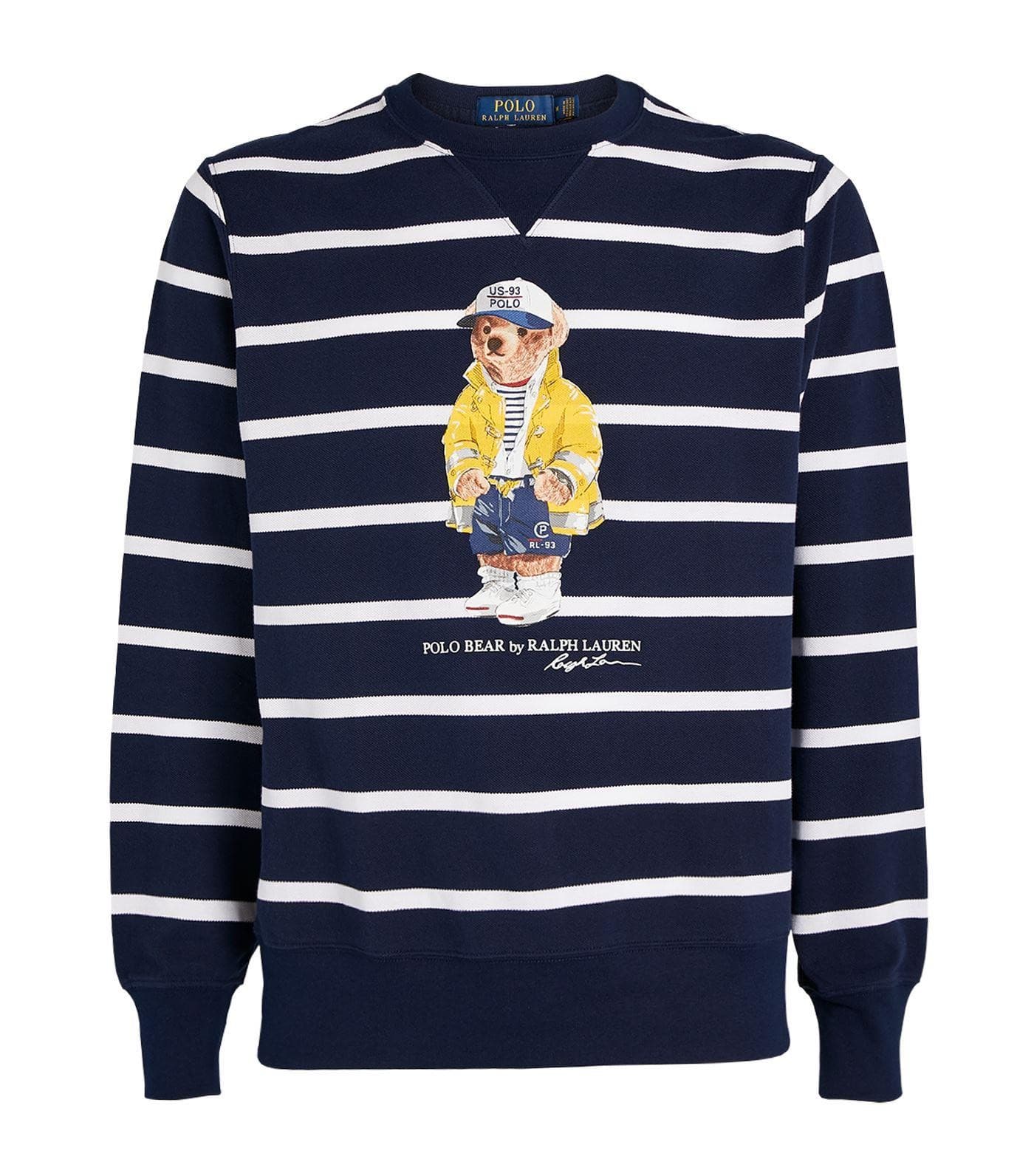 Polo Ralph Lauren Polo Bear CP-93 Mesh T-Shirt Saling Preppy Blue Stripe Men's L - Thumbnail 4