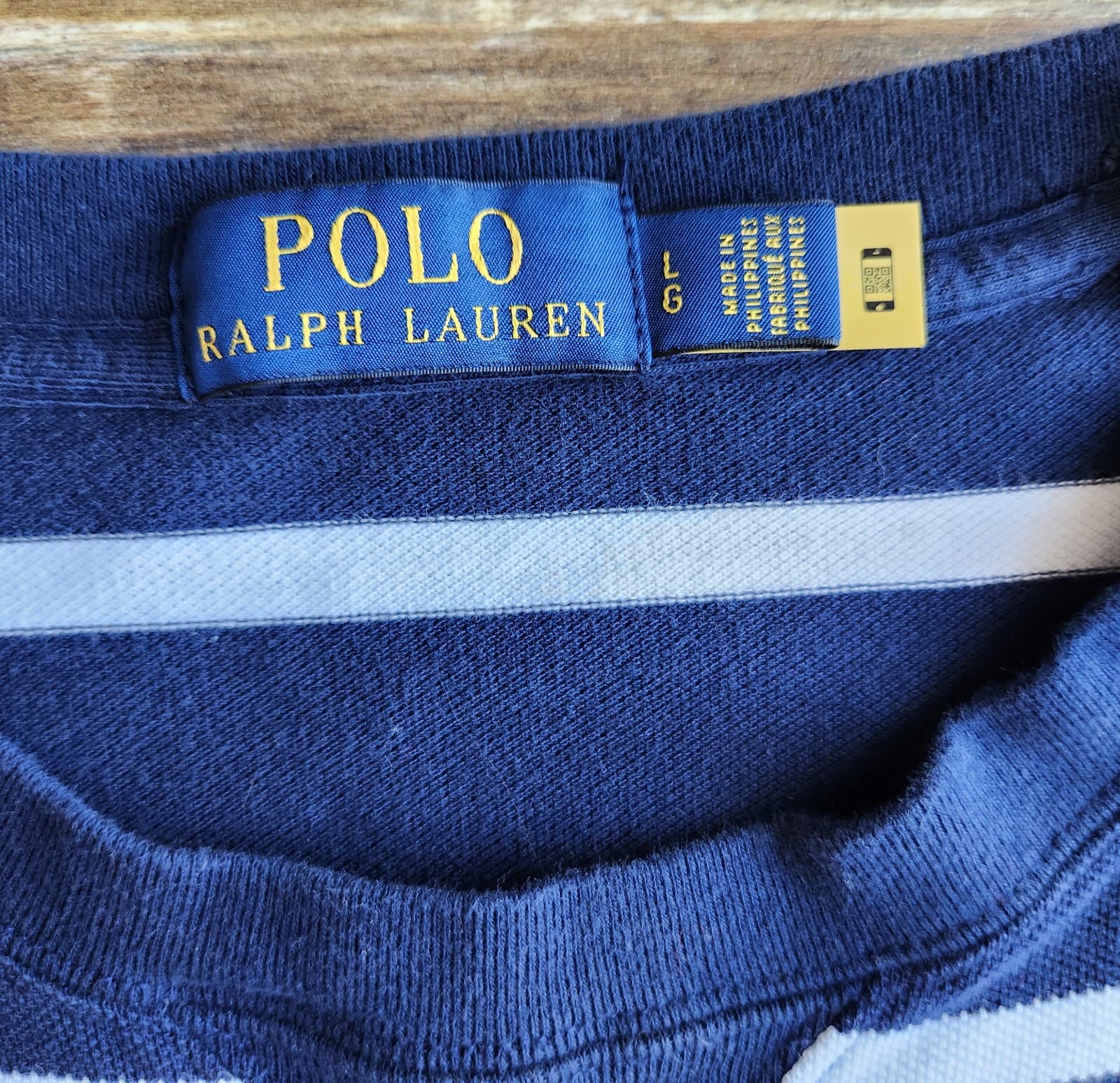 Polo Ralph Lauren Polo Bear CP-93 Mesh T-Shirt Saling Preppy Blue Stripe Men's L - Thumbnail 9