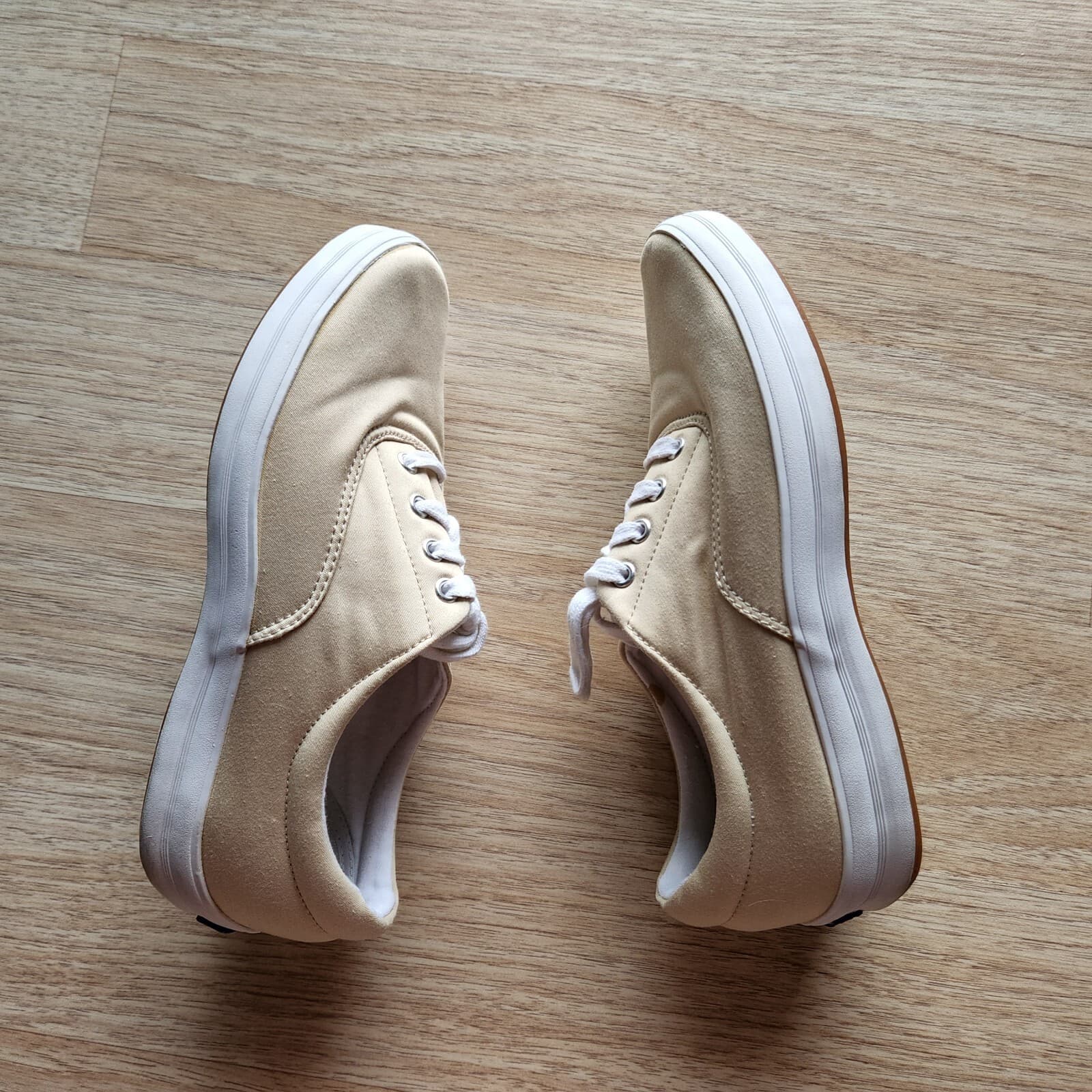 Keds Classic Canvas Sneakers Comfort Lace Nature-Tan Women US6.5 - Thumbnail 3