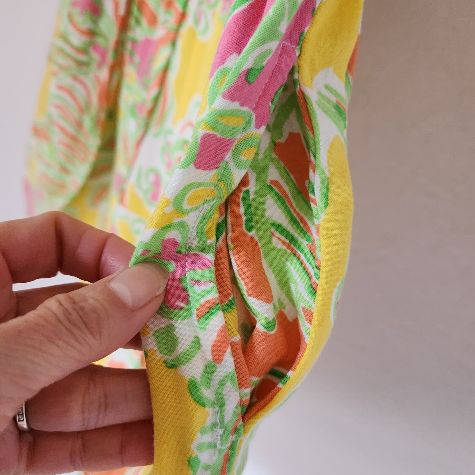 Lilly Pulitzer for Target Challis Happy Place Romper Sleeveless Multicolor Sz.XS - Thumbnail 6