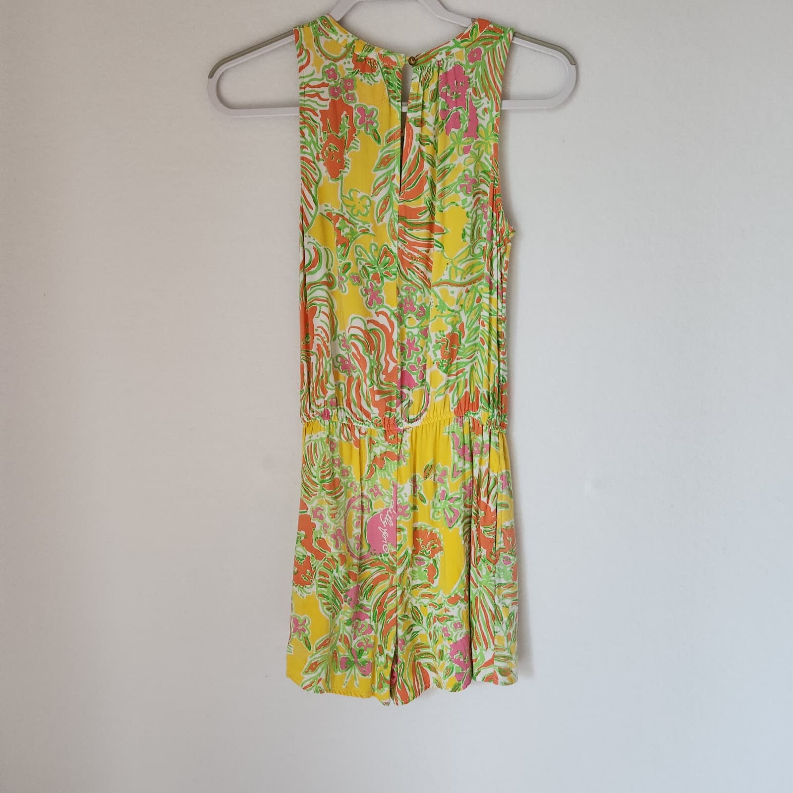 Lilly Pulitzer for Target Challis Happy Place Romper Sleeveless Multicolor Sz.XS - Thumbnail 7
