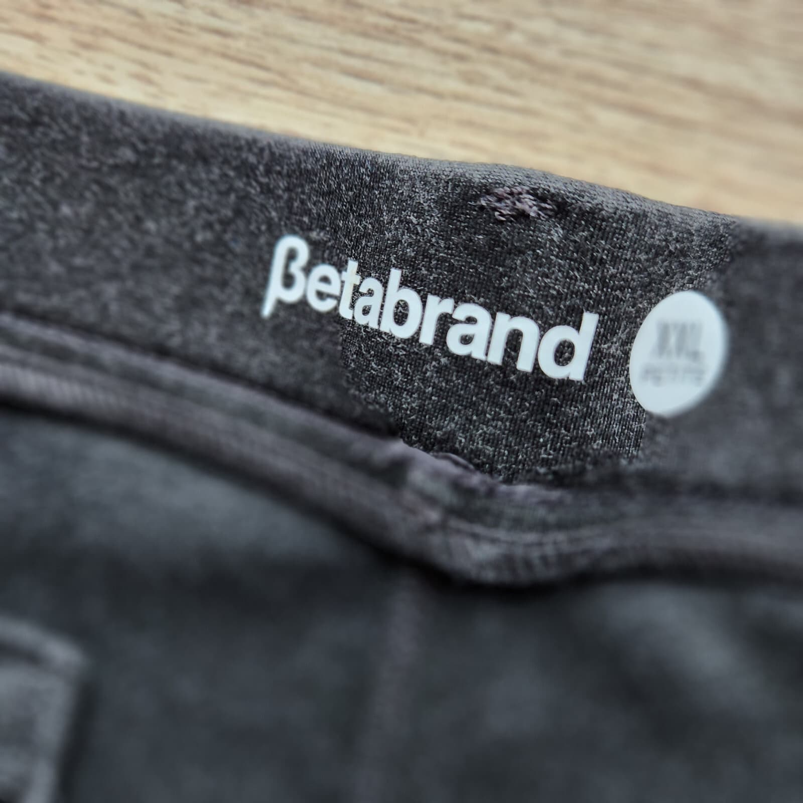 Betabrand Straight-Leg Classic Dress Yoga Pants Pull-On Ponte Charcoal Sz.XXLP - Thumbnail 9