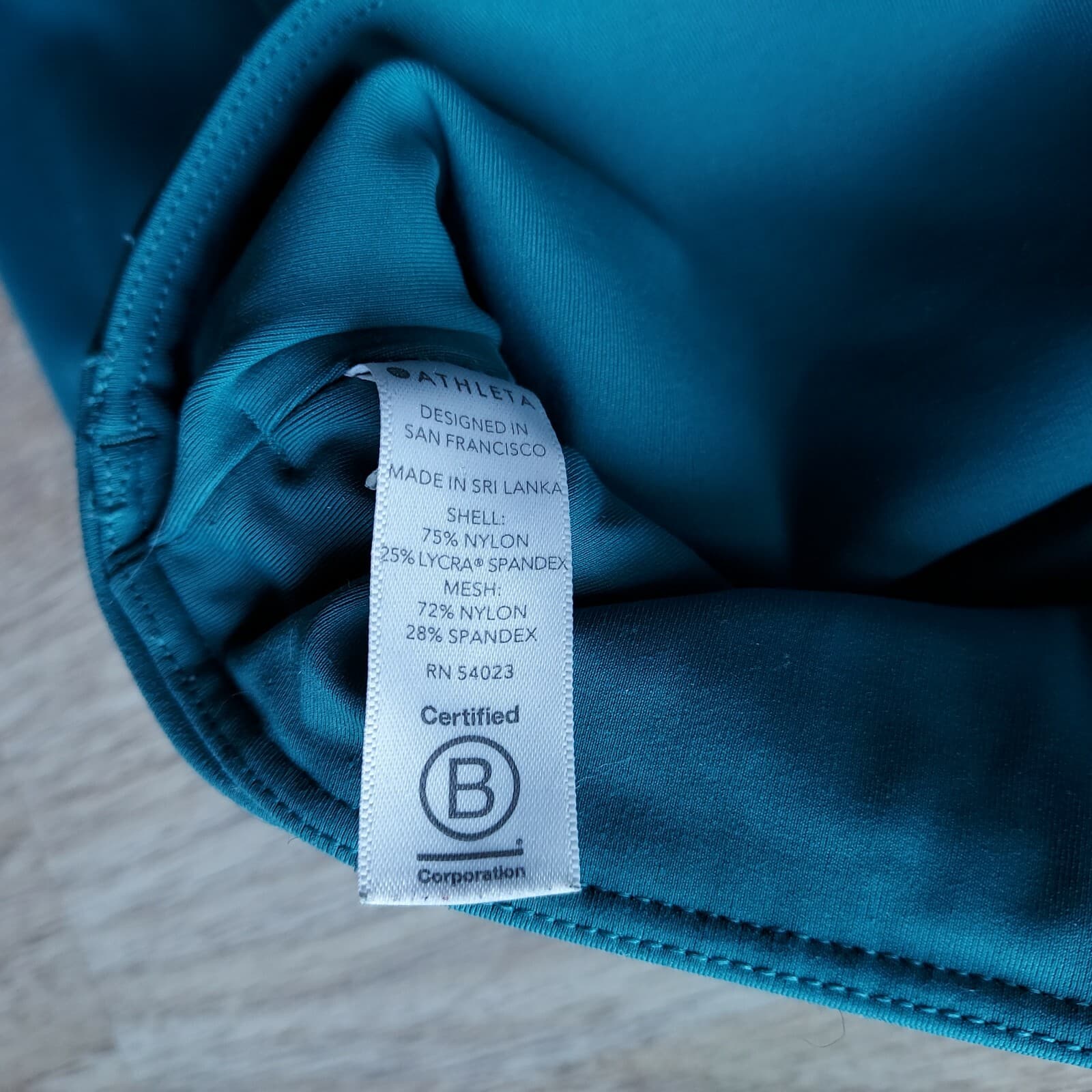 Athleta 2Pc Lightning 7/8 Tight Crop Tank-Top High-Rise Teal-Green Pocket S-XS - Thumbnail 11