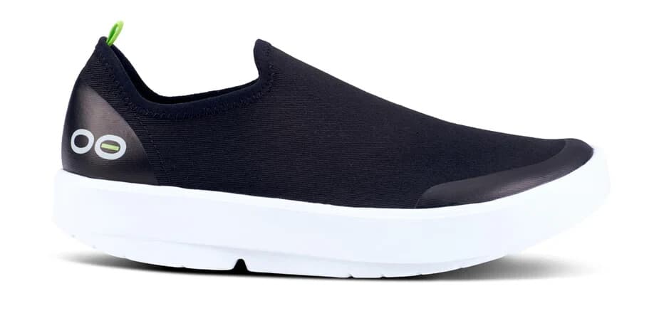 OOFOS OOmg eeZee Low-Top Recovery Shoes Stretch Canvas Black Women EU38 US7 - Thumbnail 5
