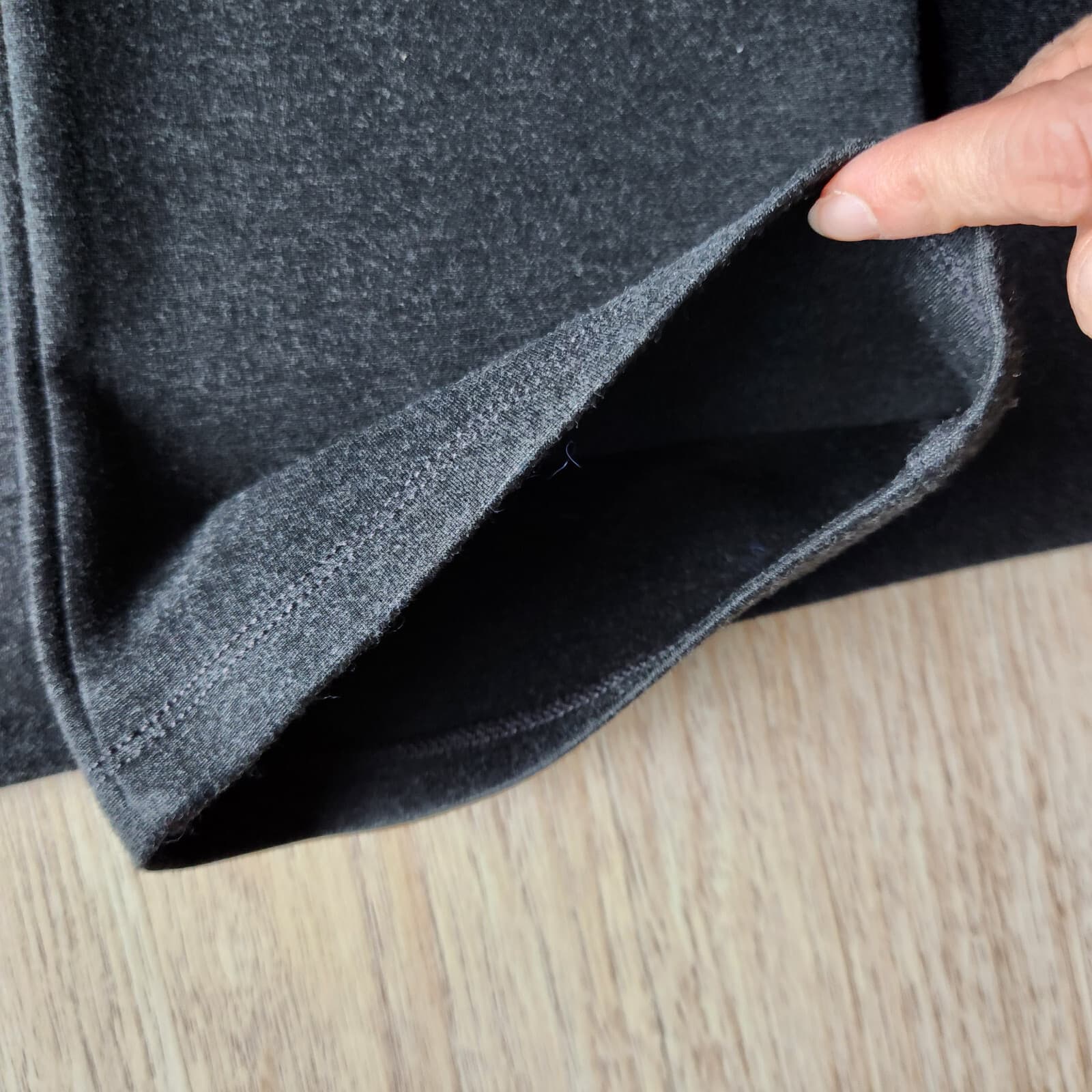 Betabrand Straight-Leg Classic Dress Yoga Pants Pull-On Ponte Charcoal Women MP - Thumbnail 7
