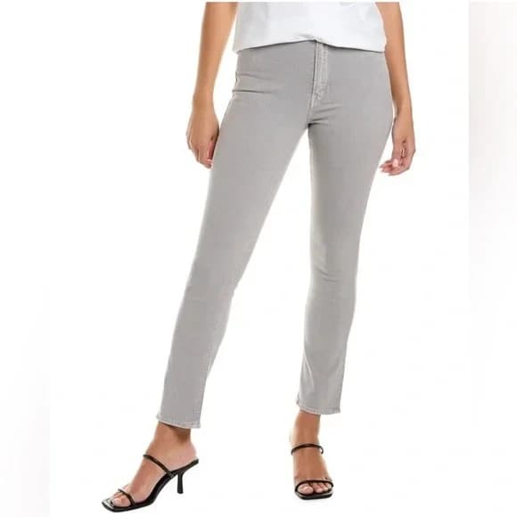 MOTHER Dazzler Ankle Jeans High Rise Slim Rainy Day Washed Grey Women's 28 - Thumbnail 2