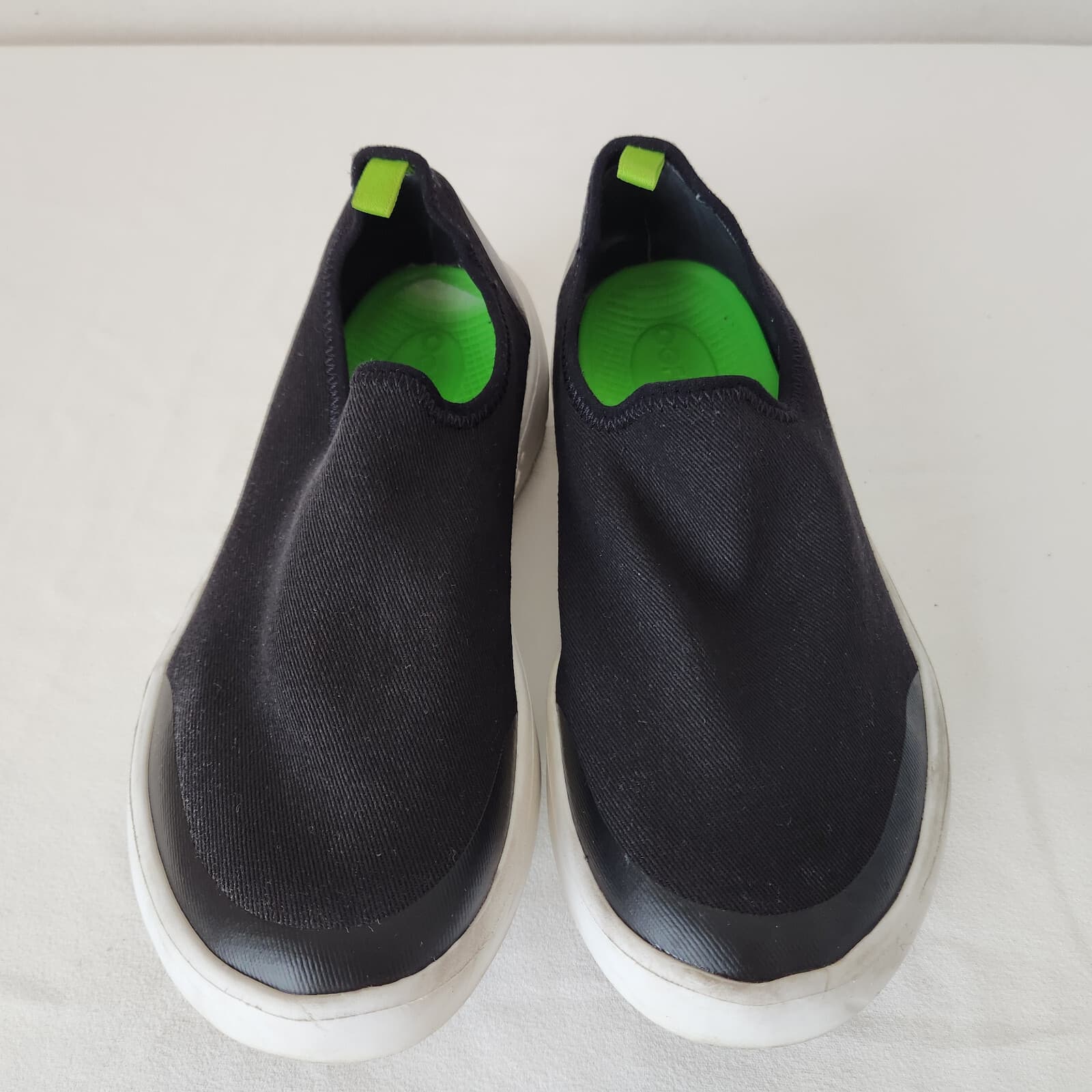 OOFOS OOmg eeZee Low-Top Recovery Shoes Stretch Canvas Black Women EU38 US7 - Thumbnail 9