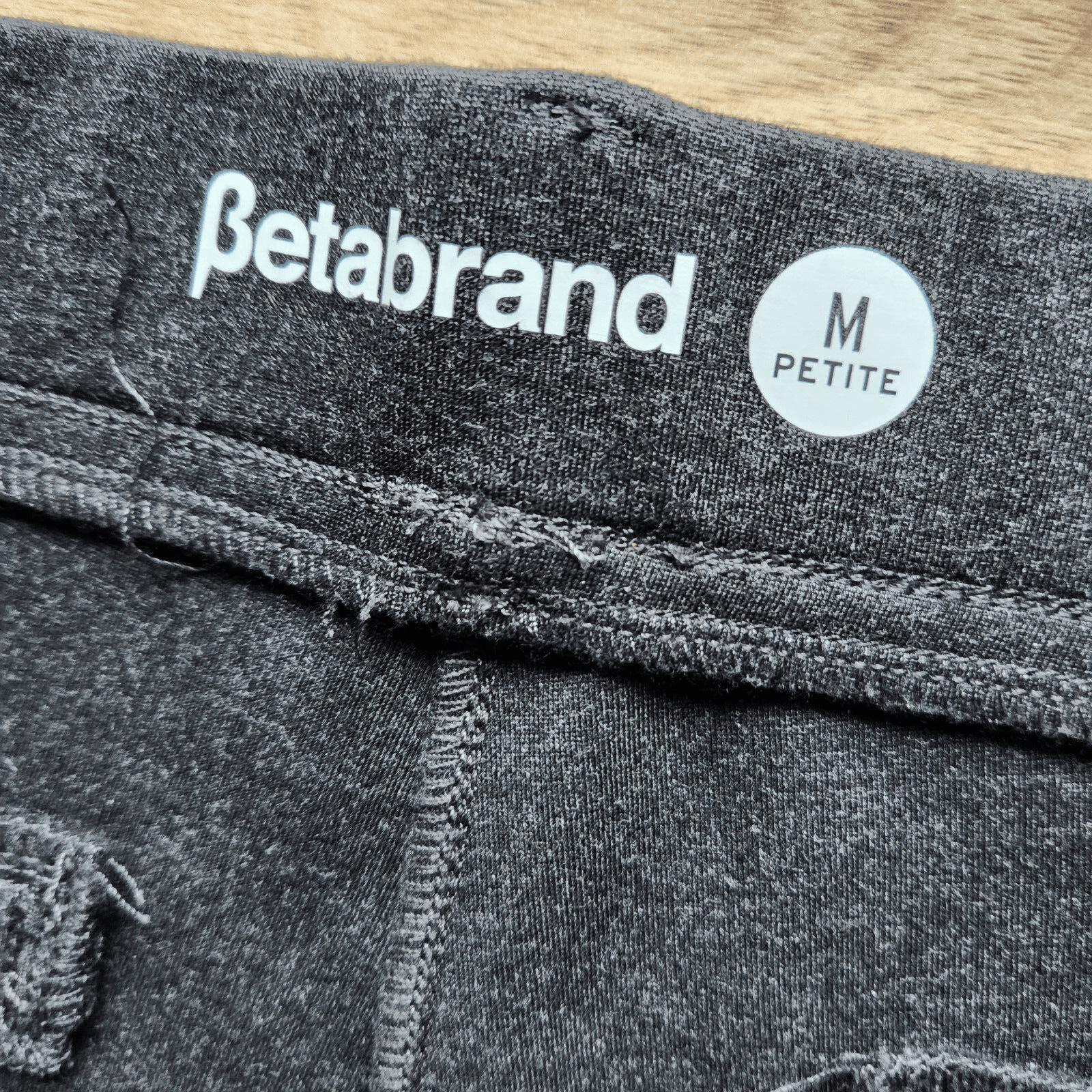 Betabrand Straight-Leg Classic Dress Yoga Pants Pull-On Ponte Charcoal Women MP - Thumbnail 9