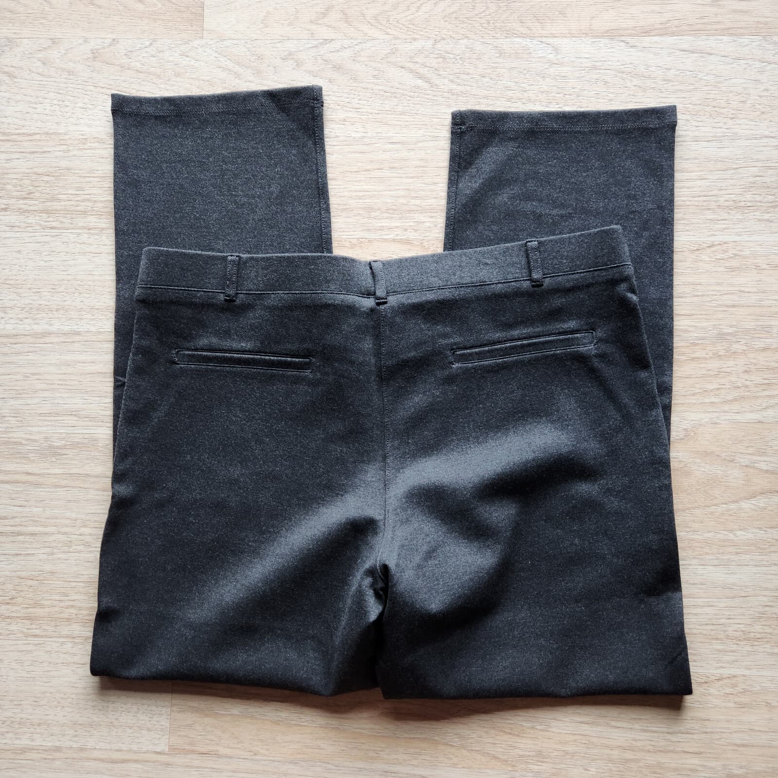 Betabrand Straight-Leg Classic Dress Yoga Pants Pull-On Ponte Charcoal Sz.XXLP - Thumbnail 7