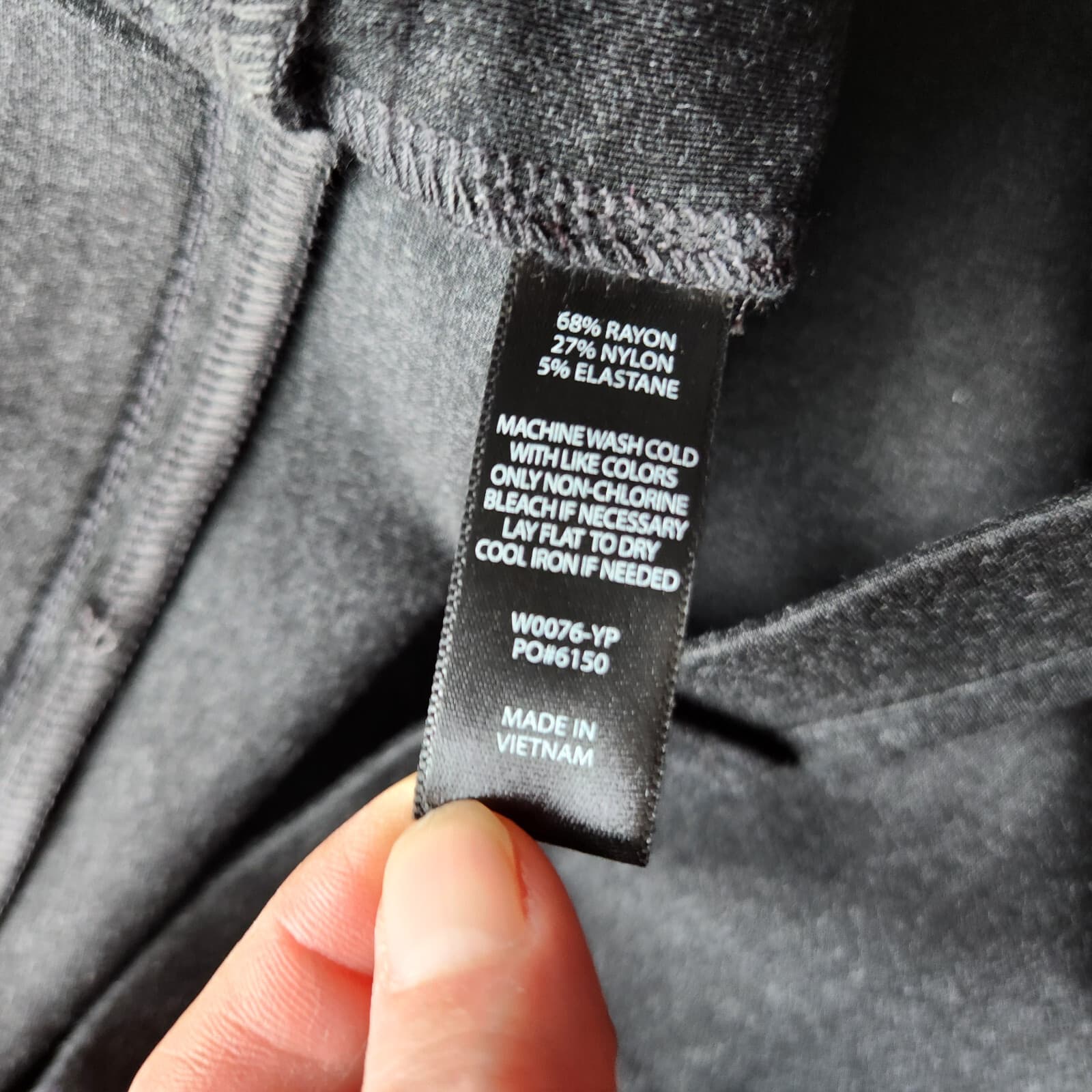 Betabrand Straight-Leg Classic Dress Yoga Pants Pull-On Ponte Charcoal Sz.XXLP - Thumbnail 10