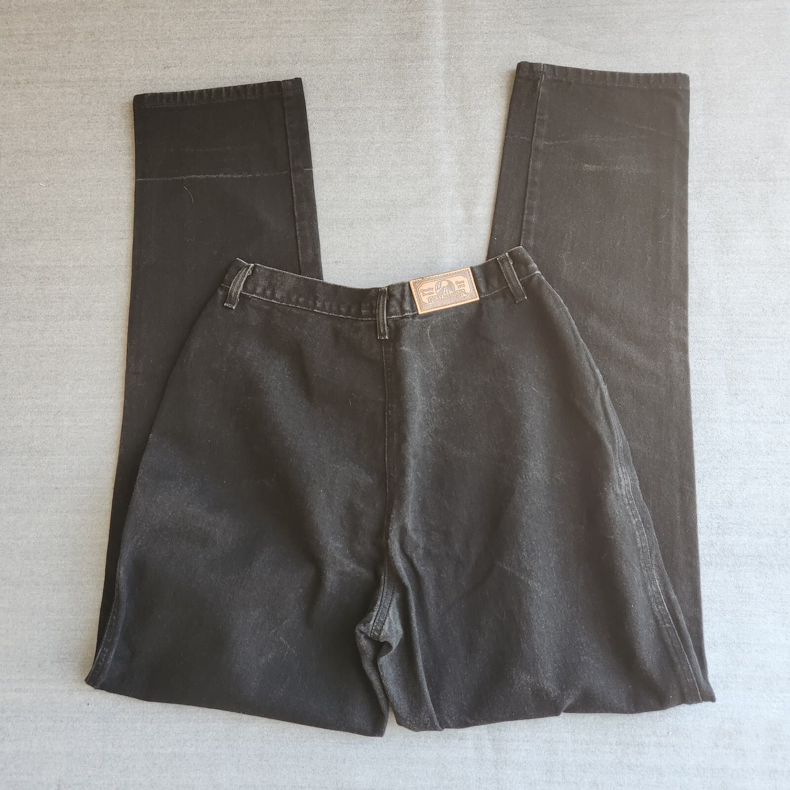 Vintage Rockies Y-York High Rise Jeans Bareback Cotton Black Women 15/16 X-Long - Thumbnail 3